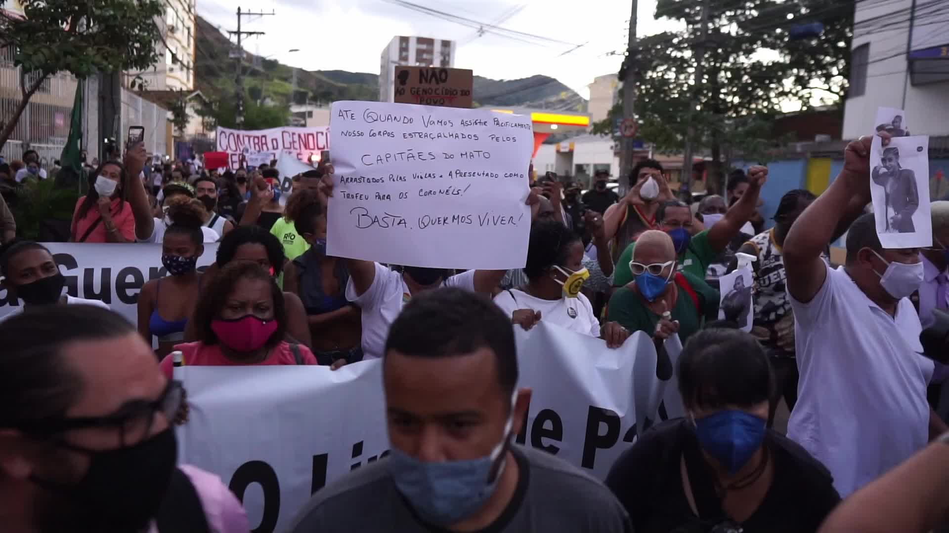 Protest in Rio as pregnant 24-year-old killed amid police raid