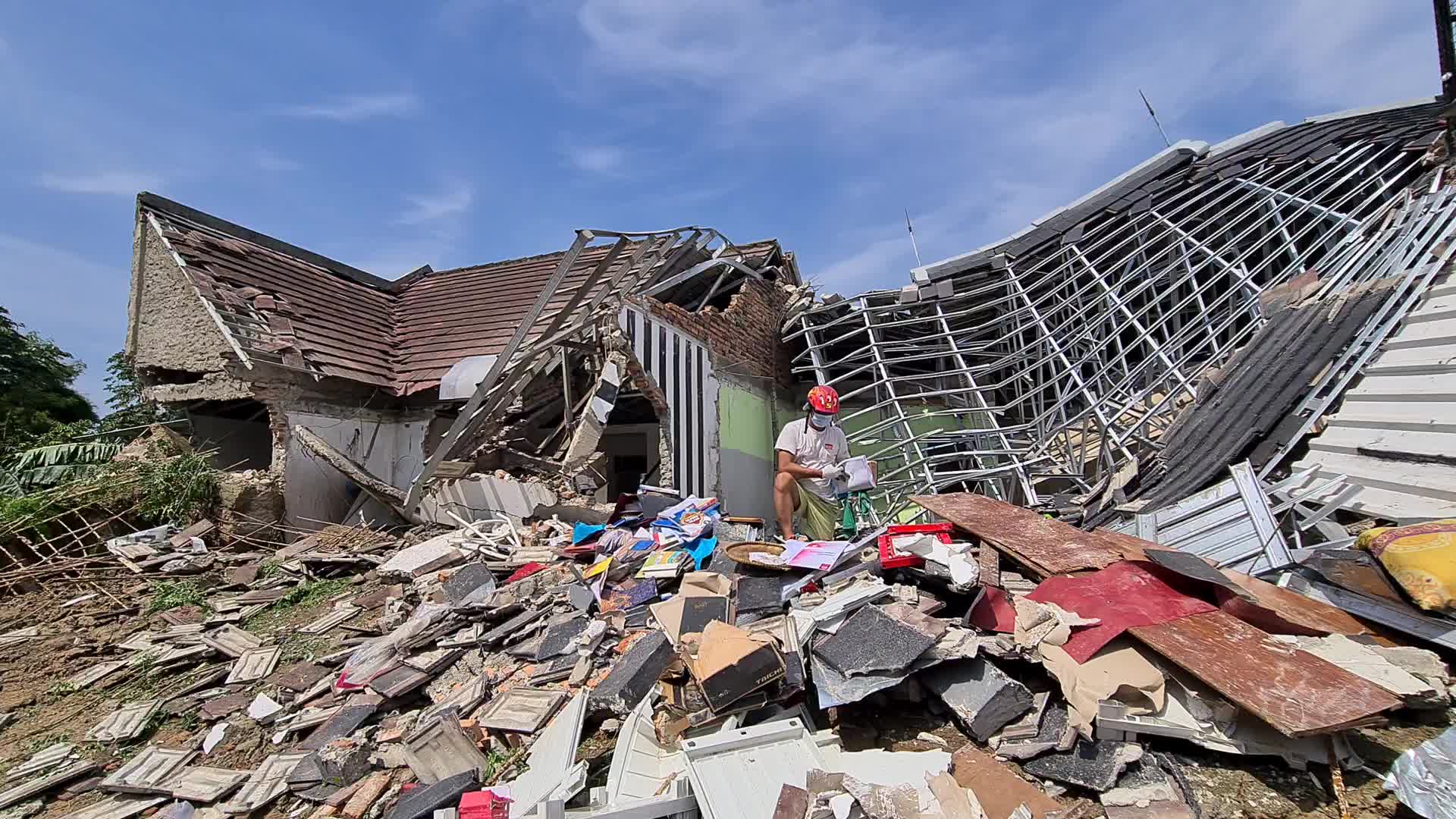 Landslide in Indonesia