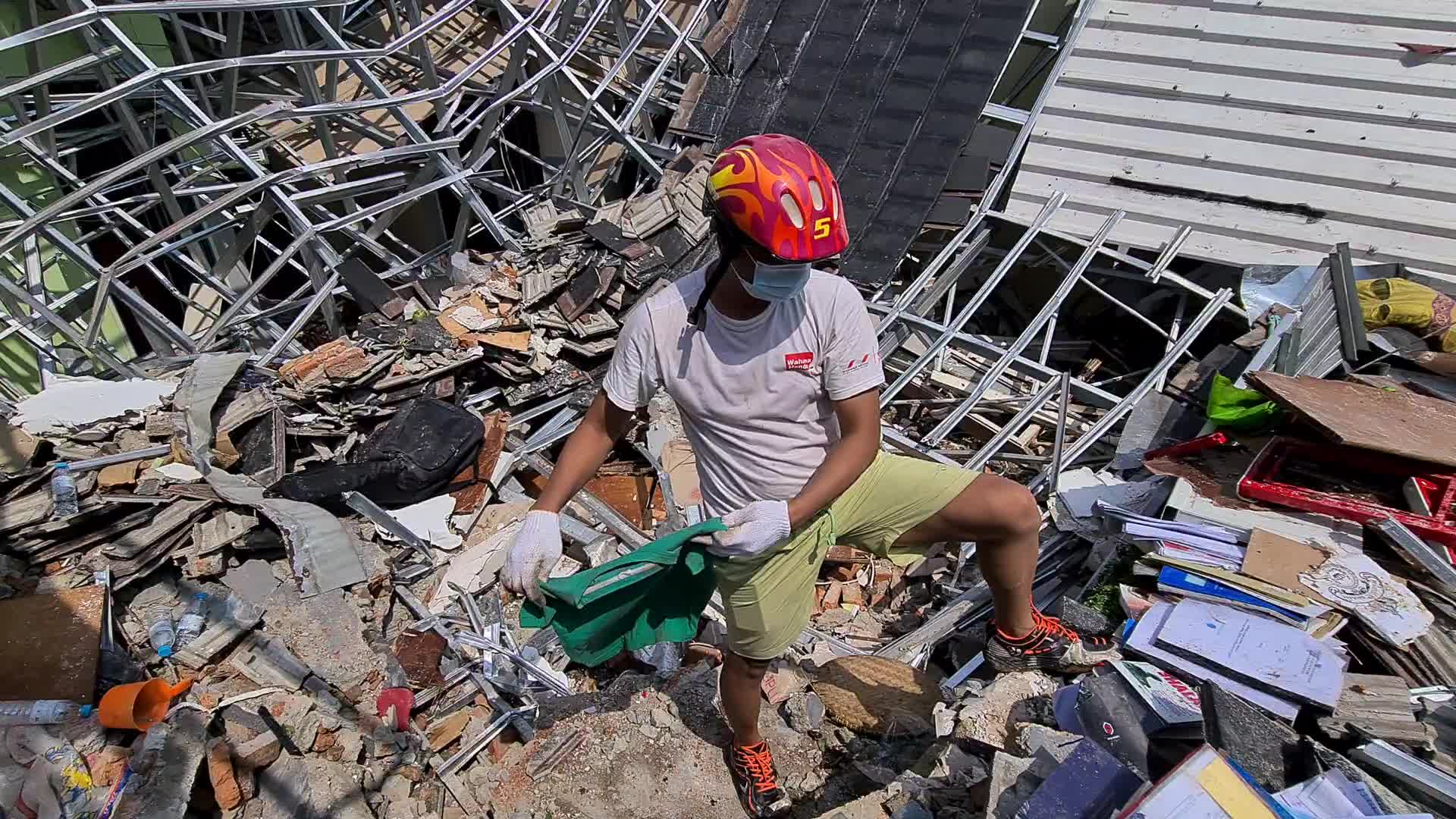 Landslide in Indonesia