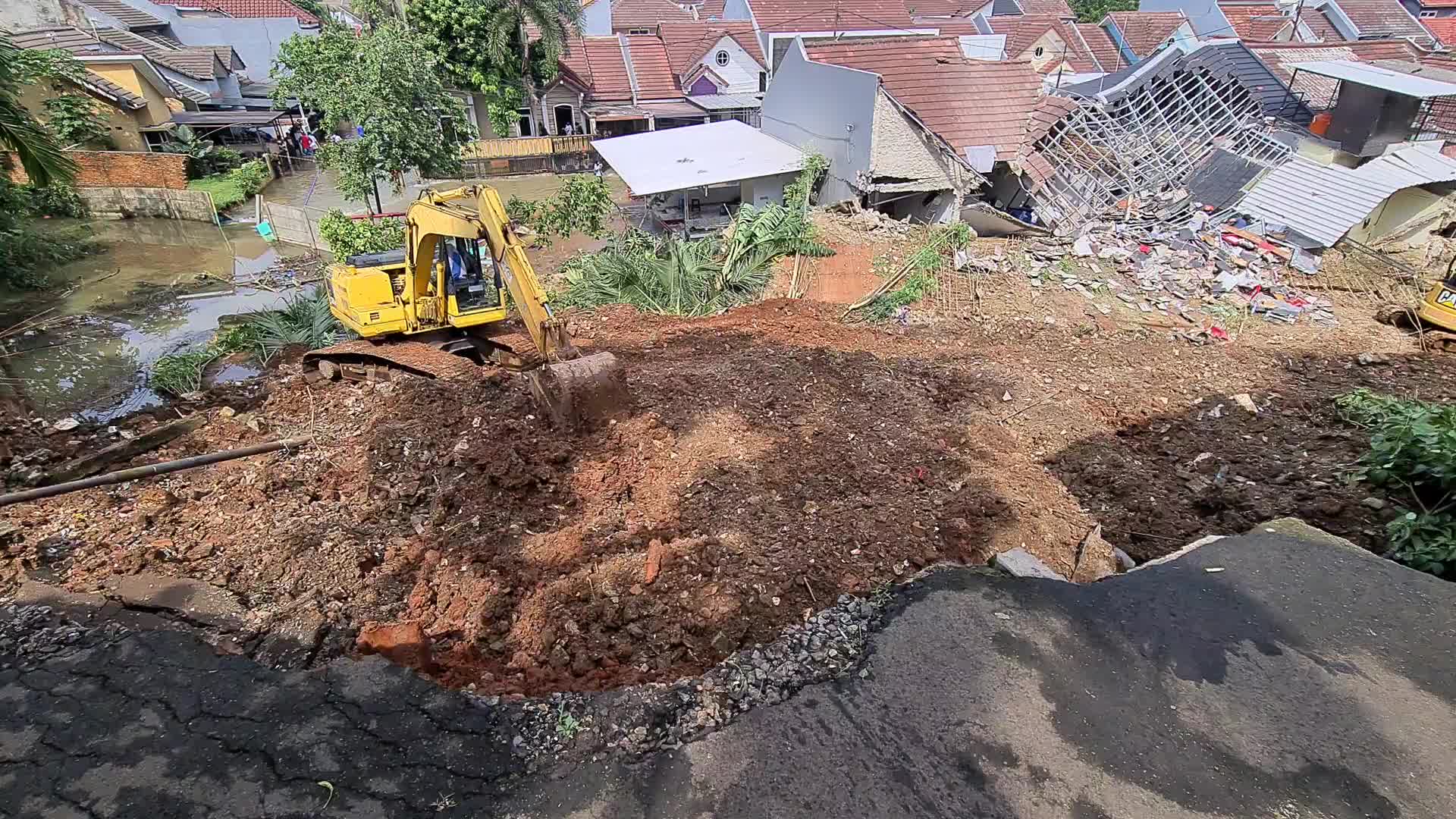 Landslide in Indonesia