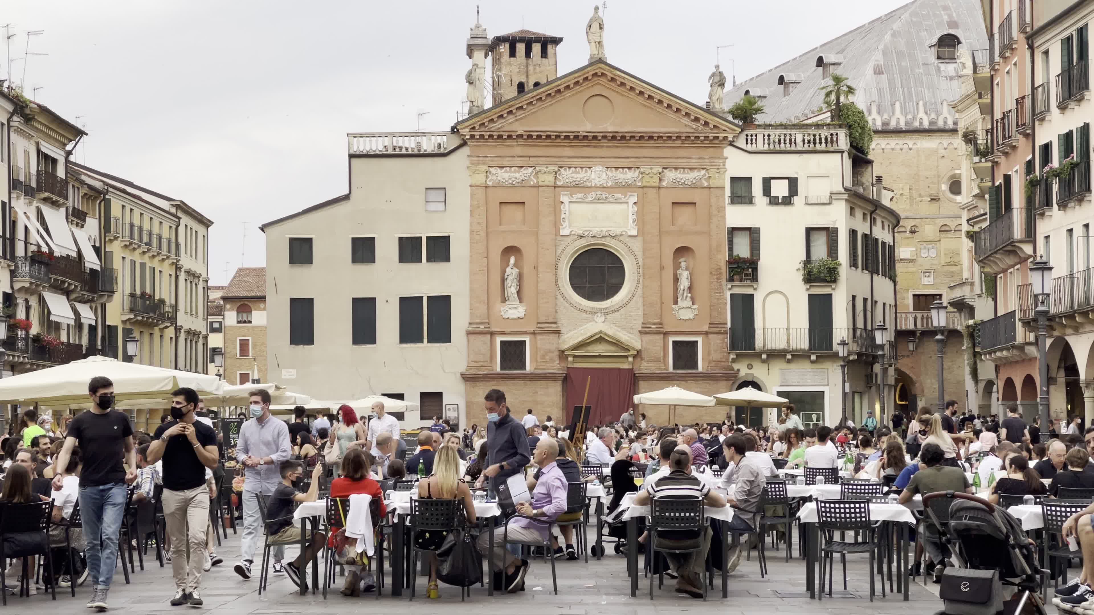 Daily life in Padua as Covid-19 restrictions easing