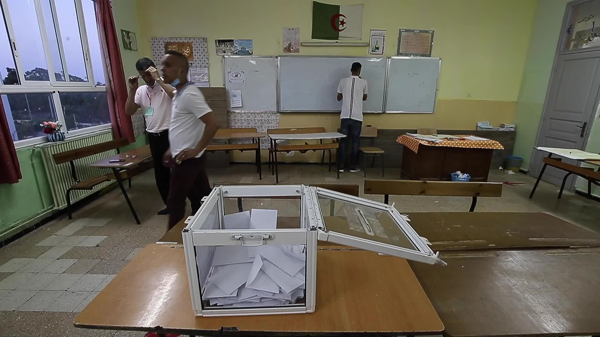 Algeria's parliamentary election, in Algiers