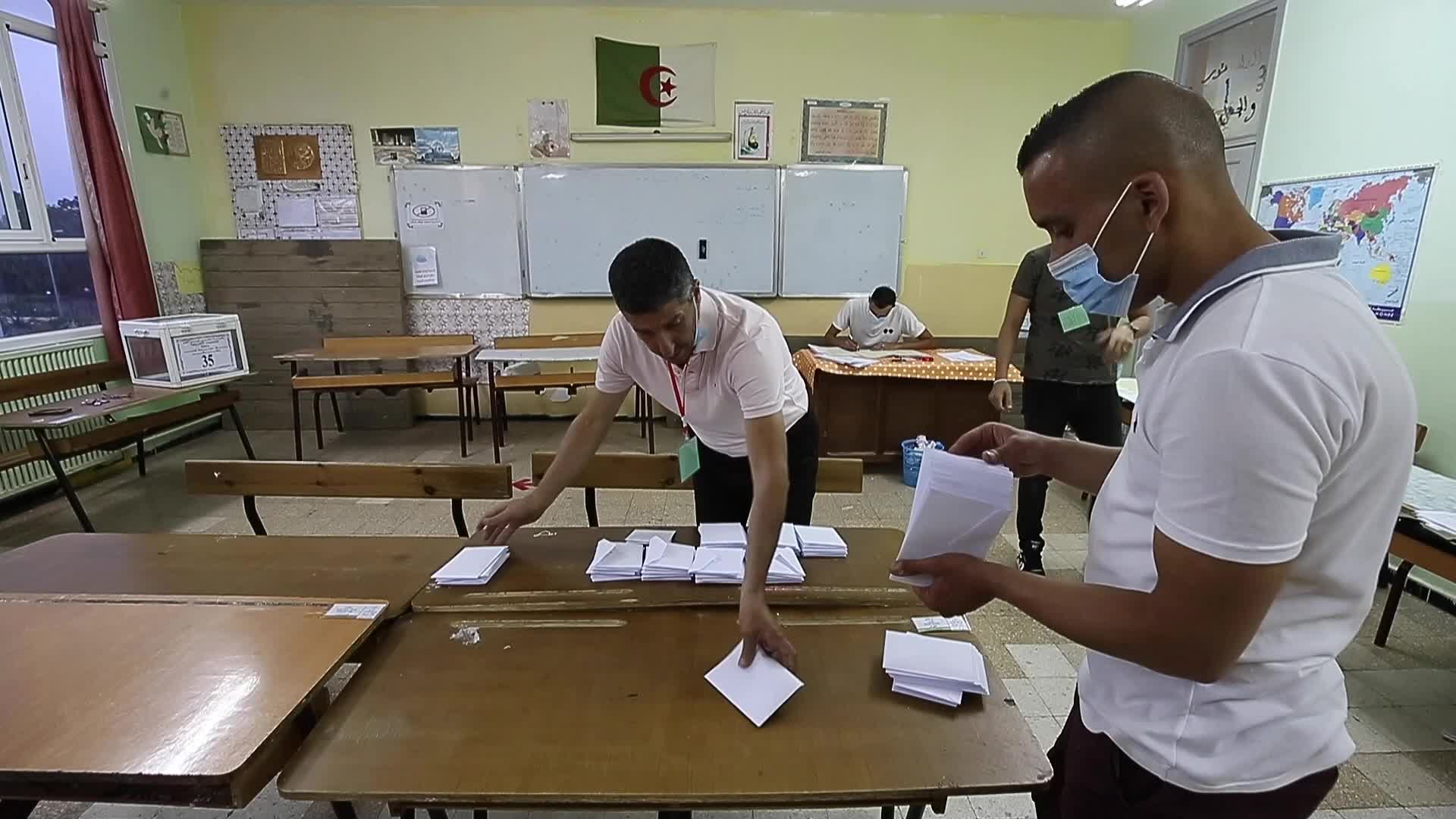 Algeria's parliamentary election, in Algiers