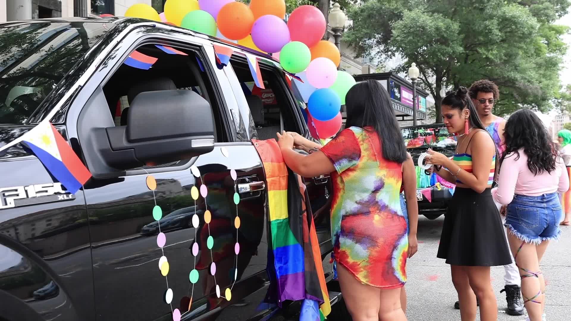 LGBTQ "Pridemobile" parade and march in Washington D.C.