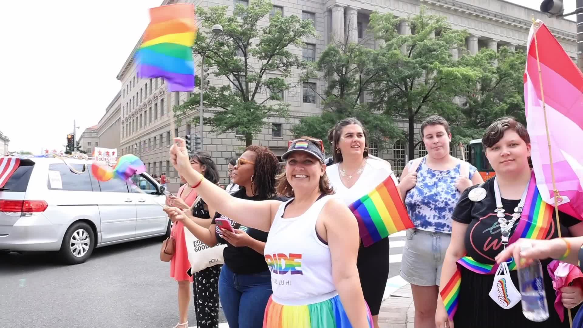 LGBTQ "Pridemobile" parade and march in Washington D.C.
