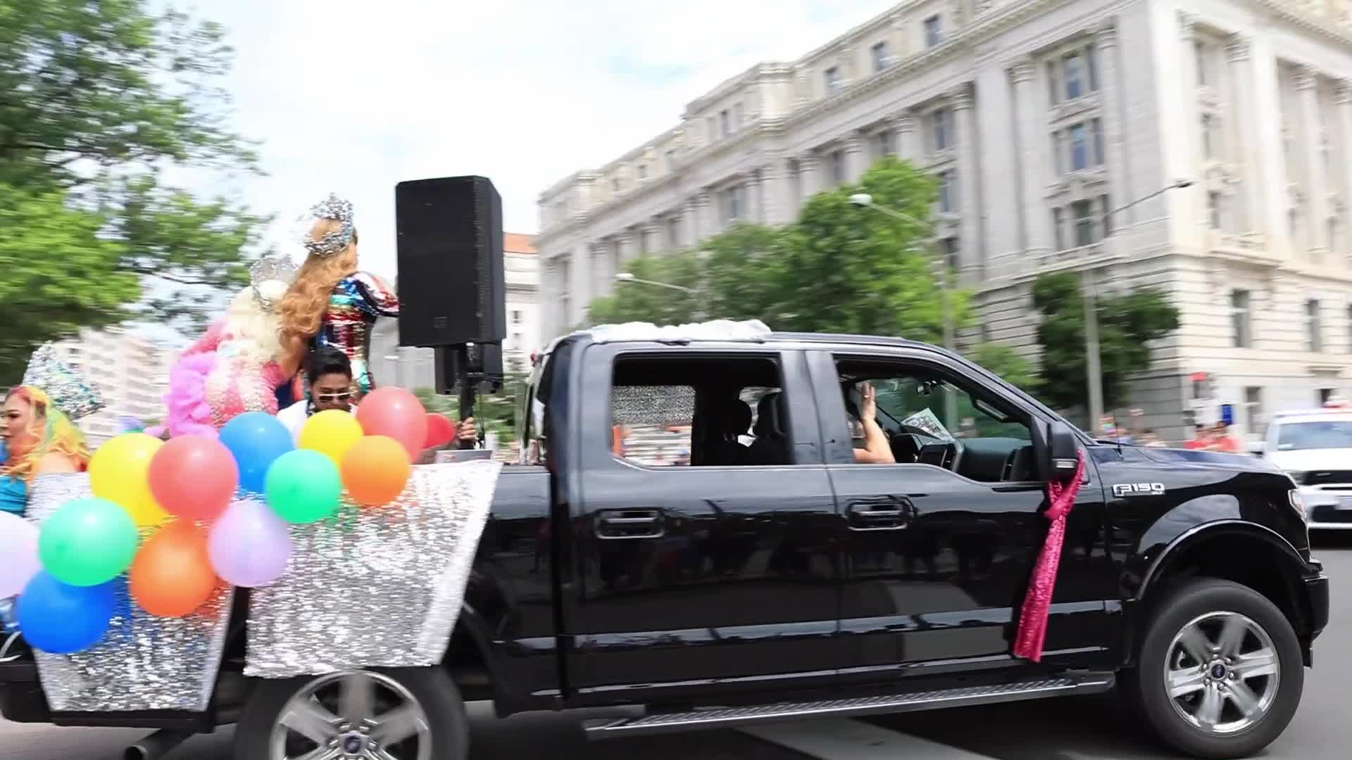 LGBTQ "Pridemobile" parade and march in Washington D.C.