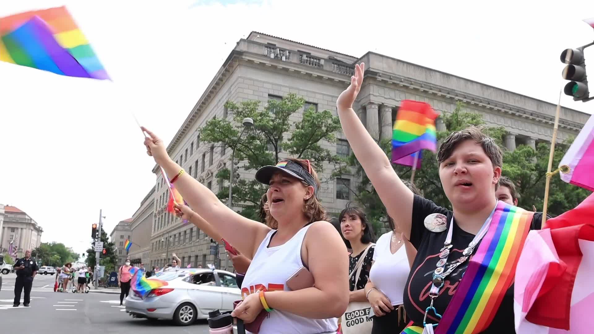 LGBTQ "Pridemobile" parade and march in Washington D.C.