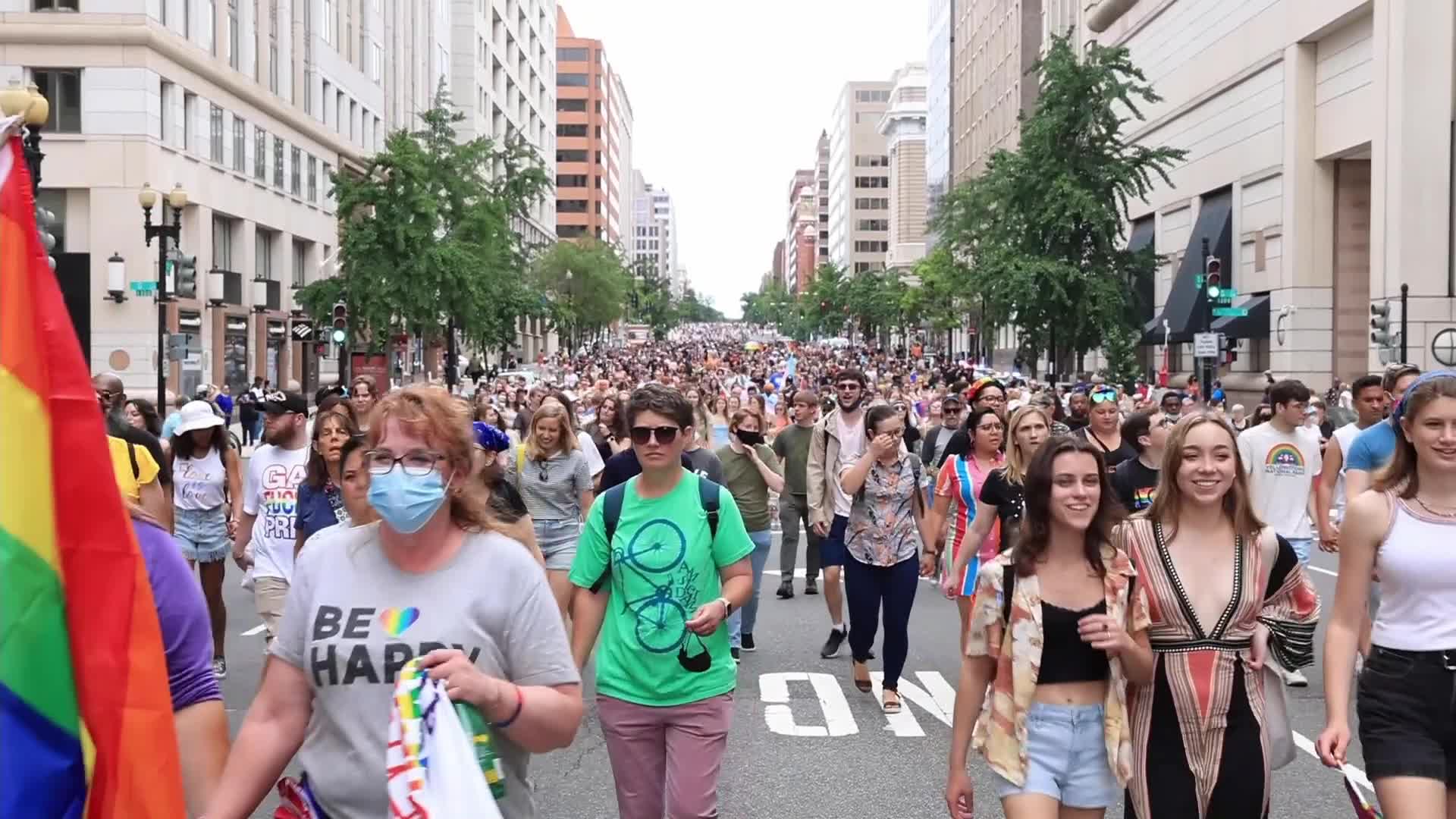 LGBTQ "Pridemobile" parade and march in Washington D.C.