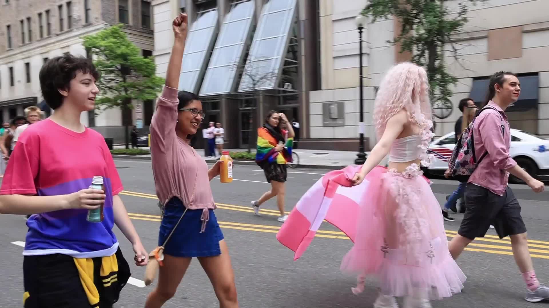 LGBTQ "Pridemobile" parade and march in Washington D.C.
