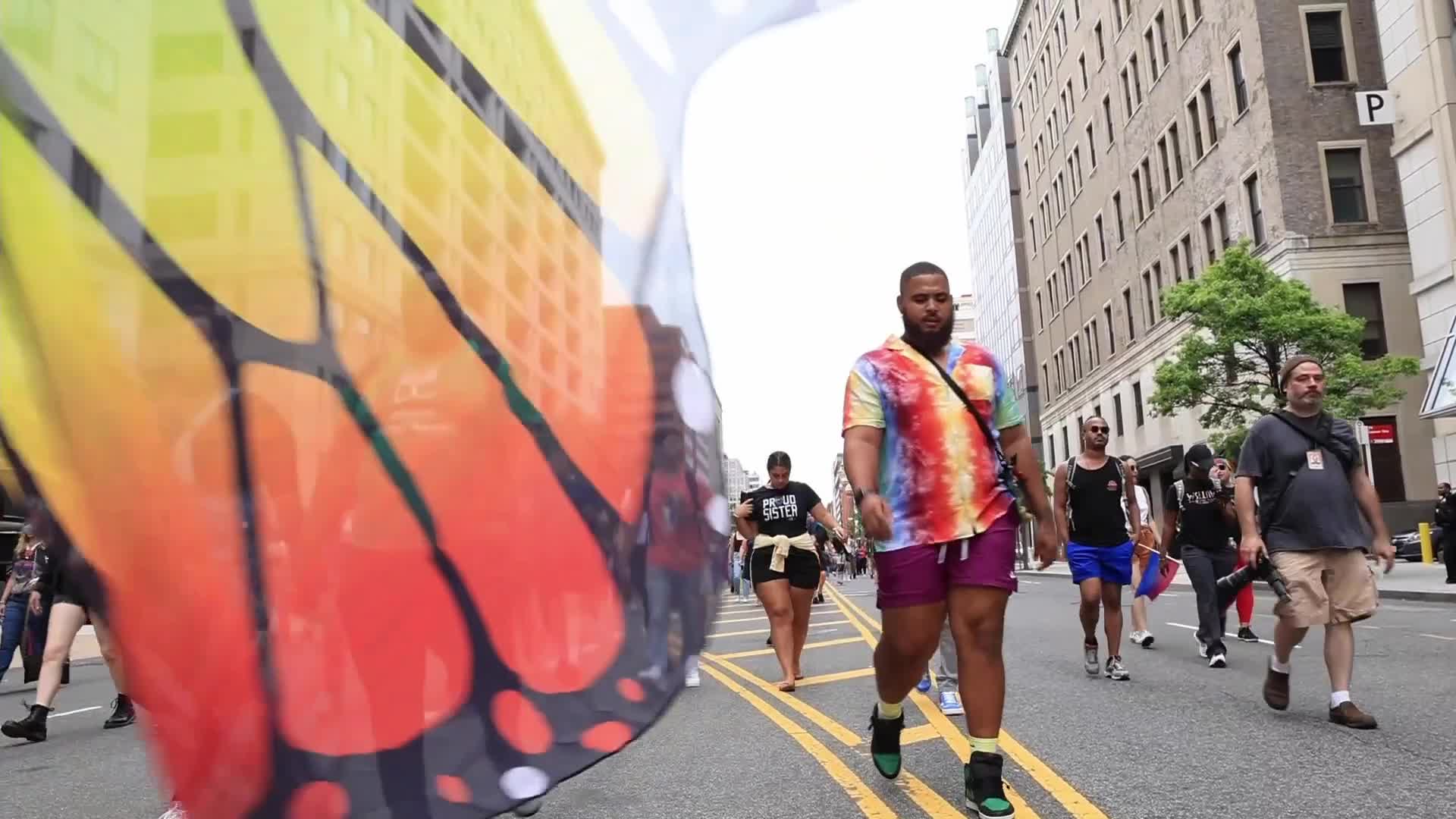LGBTQ "Pridemobile" parade and march in Washington D.C.