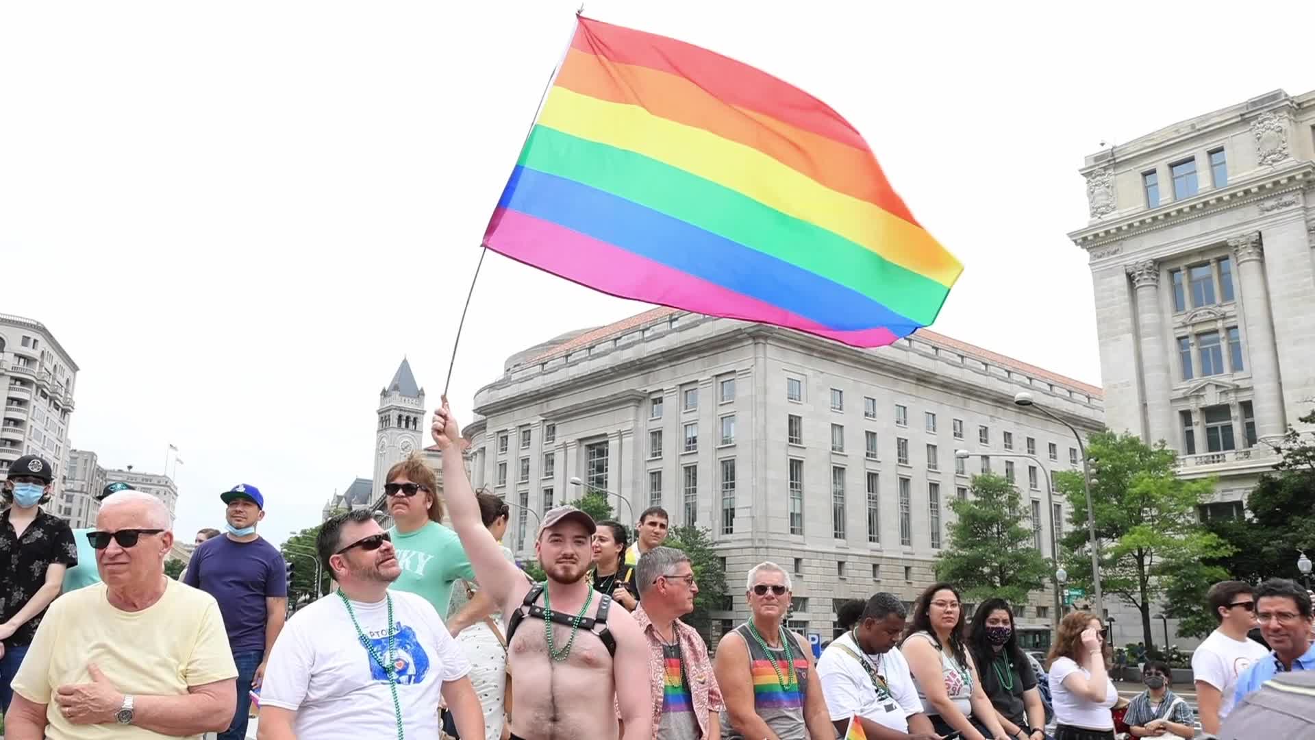 LGBTQ "Pridemobile" parade and march in Washington D.C.