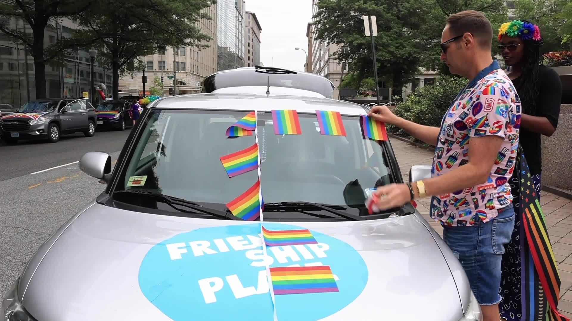 LGBTQ "Pridemobile" parade and march in Washington D.C.