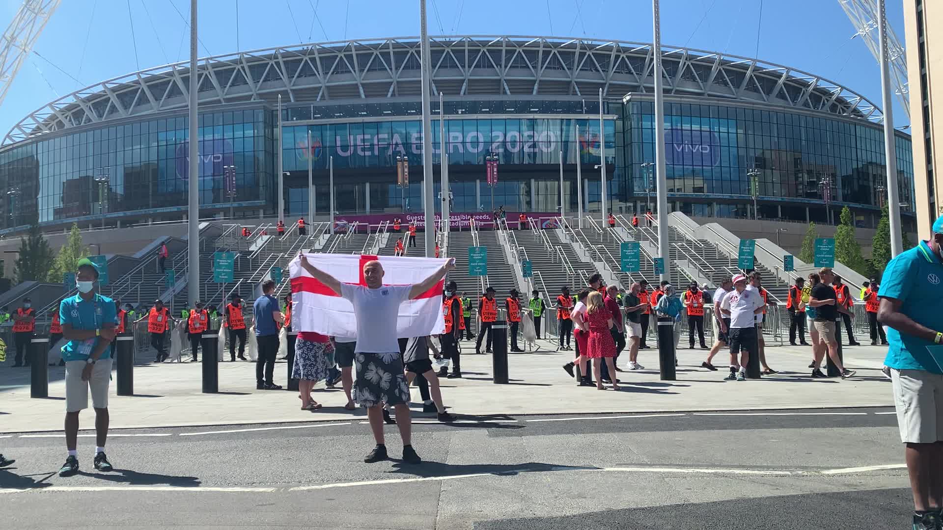 UEFA Euro 2020 Group D Match England and Croatia