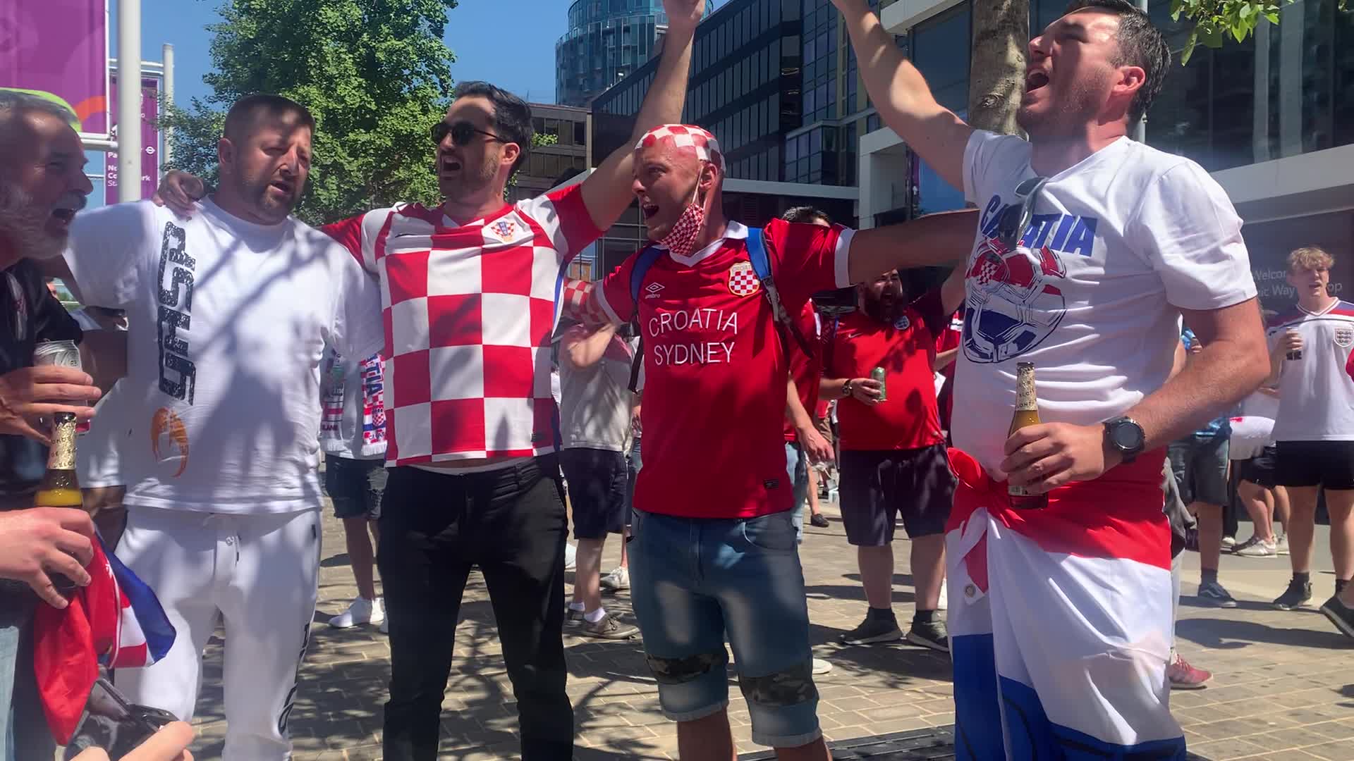 UEFA Euro 2020 Group D Match England and Croatia