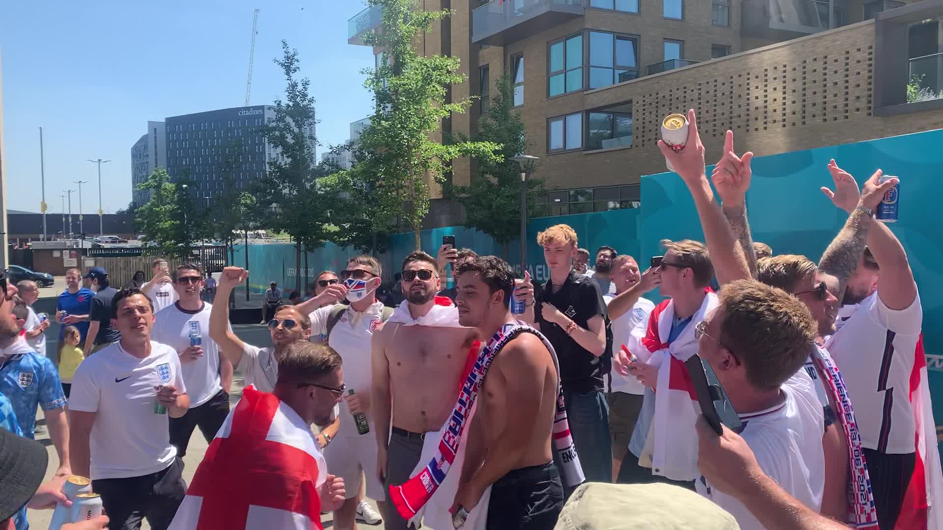 UEFA Euro 2020 Group D Match England and Croatia