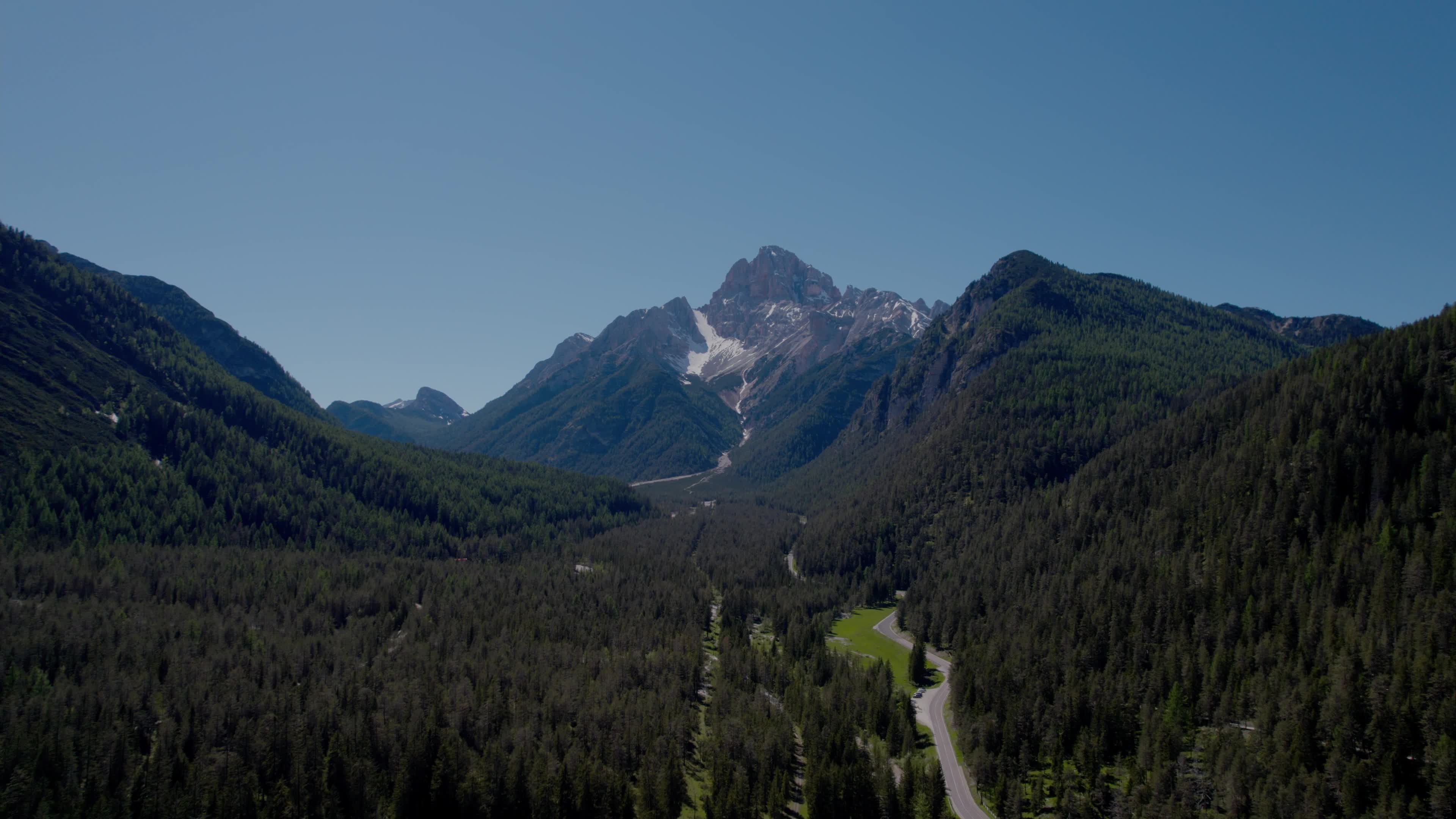 Drone View Of Italian Alps
