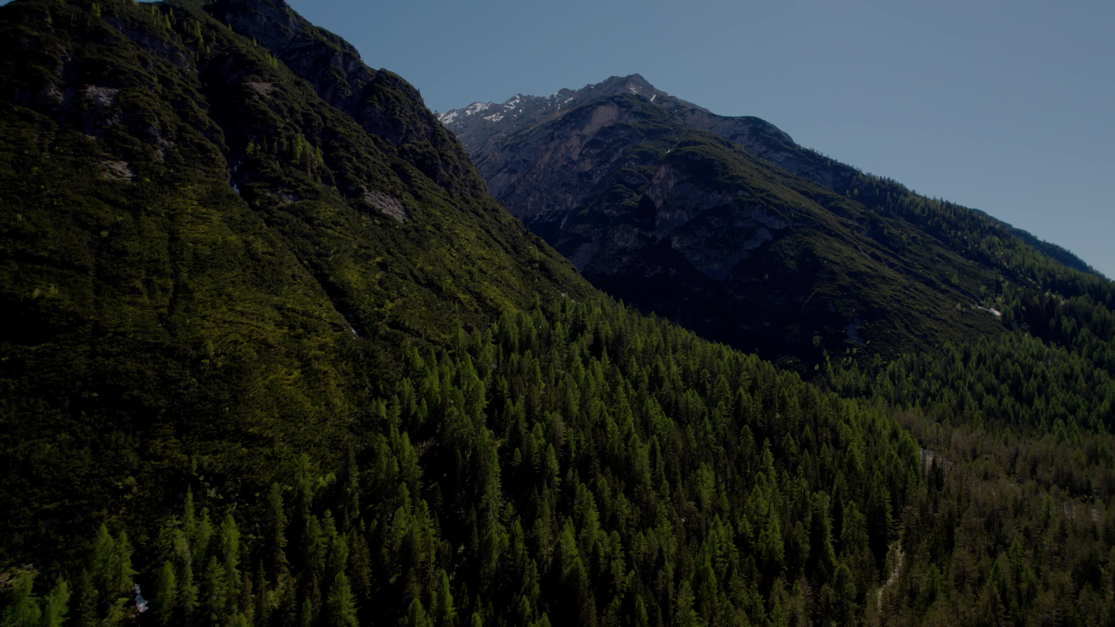 Drone View Of Italian Alps