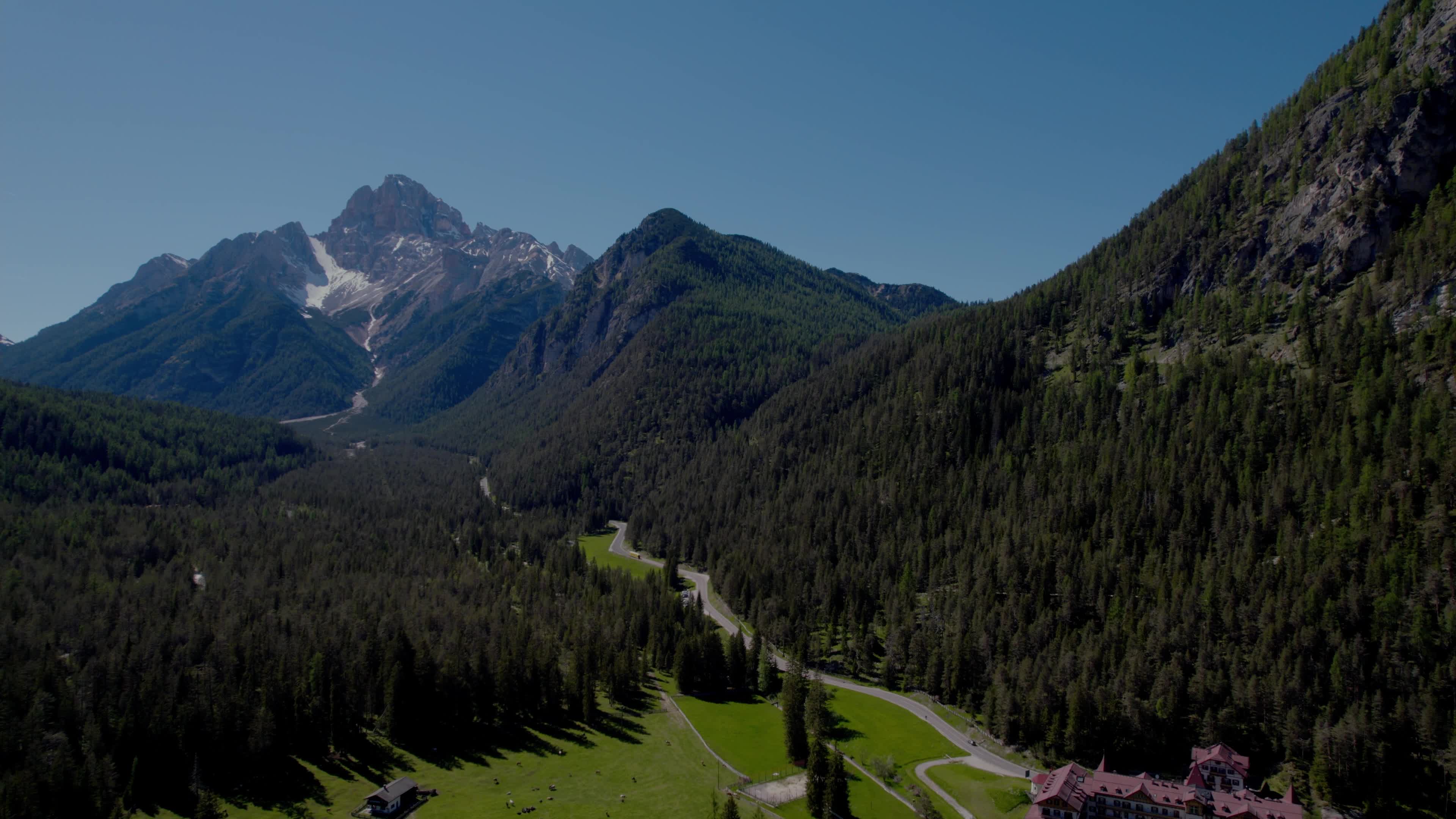 Drone View Of Italian Alps