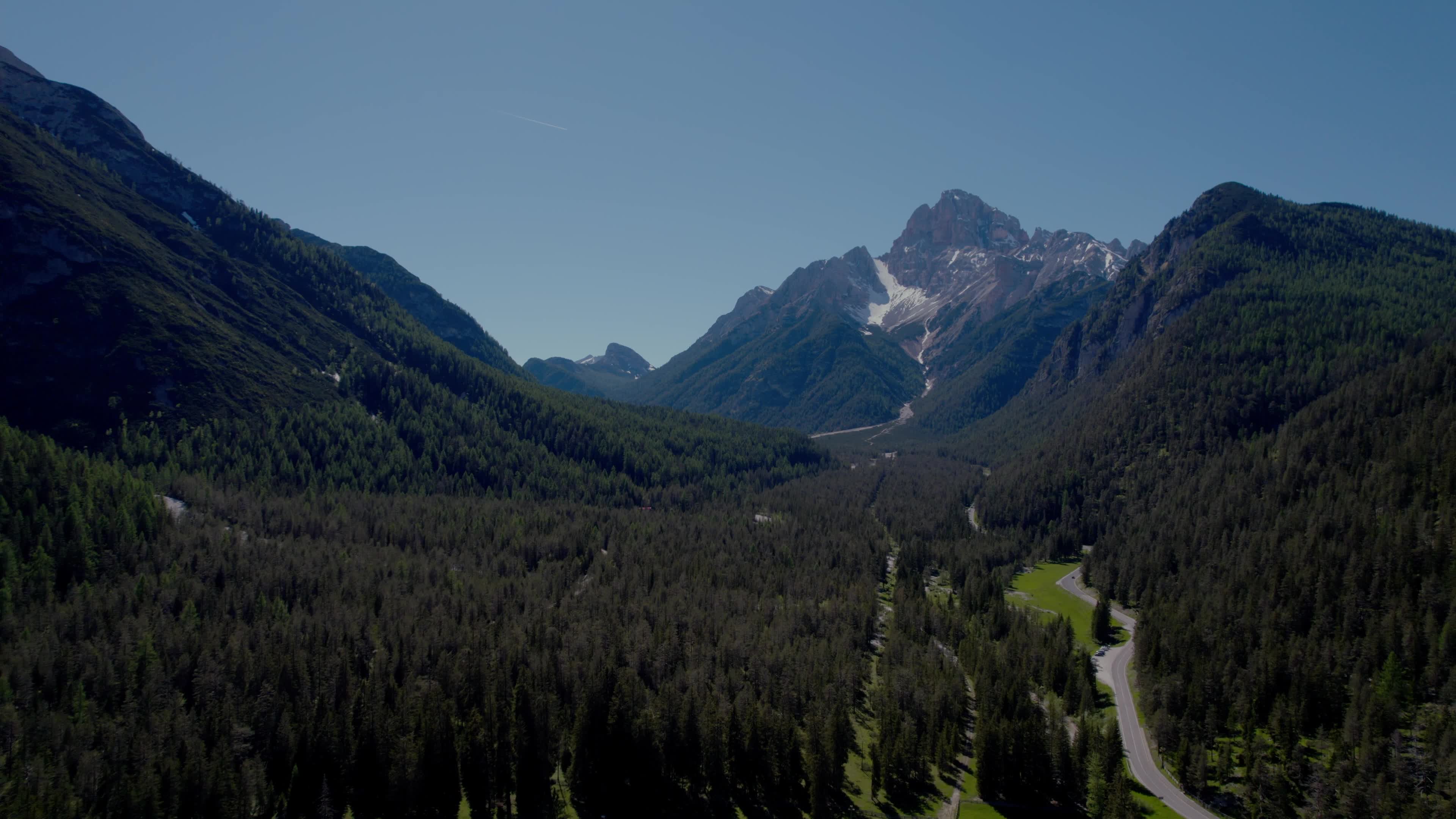 Drone View Of Italian Alps