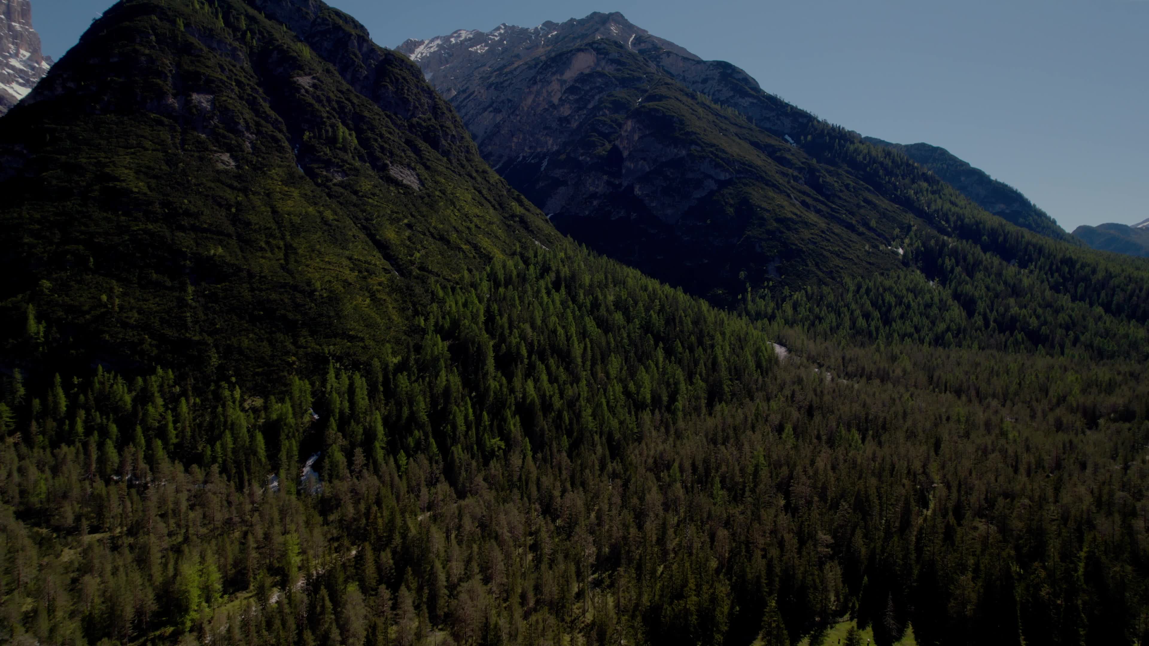 Drone View Of Italian Alps