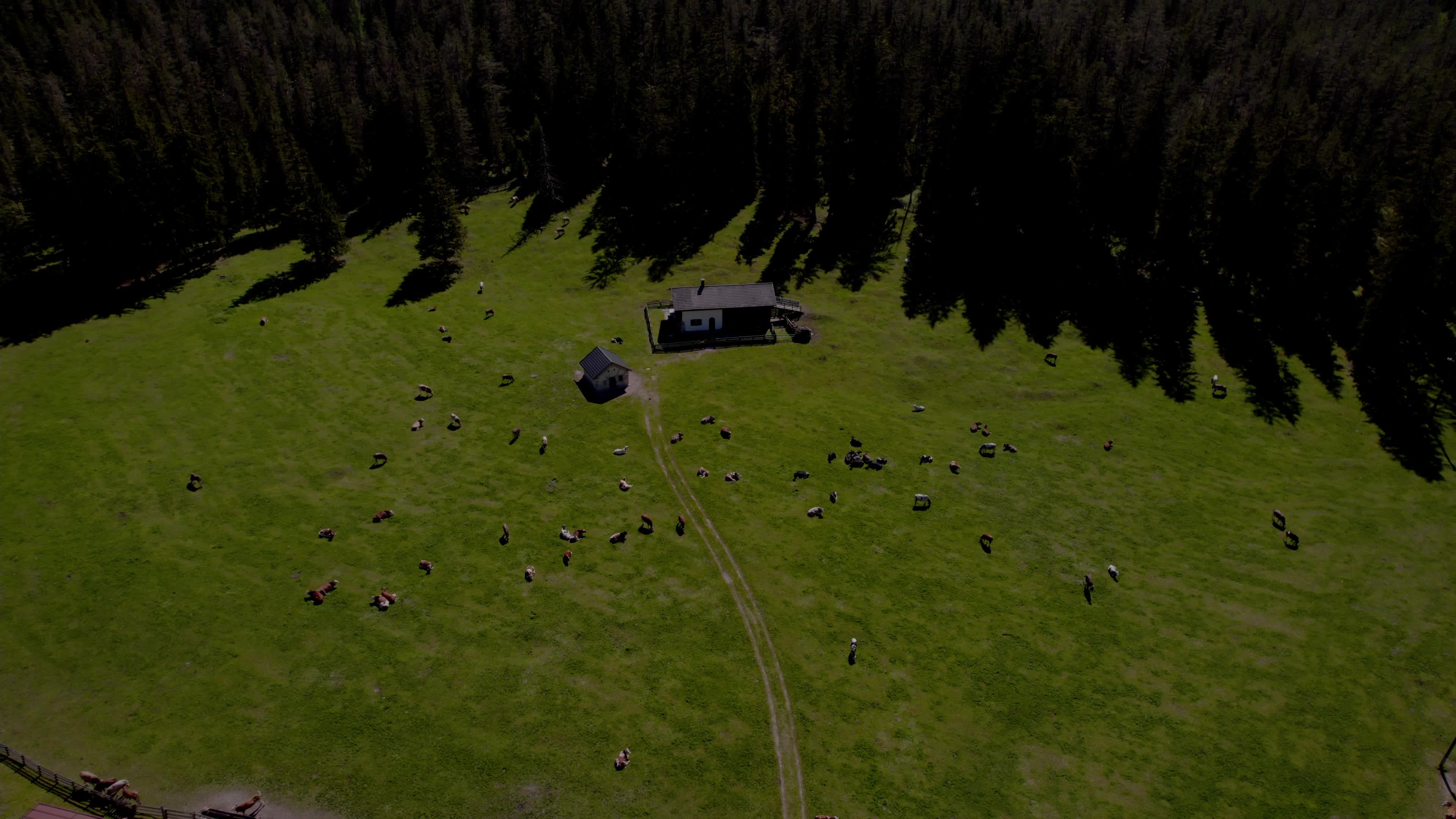 Drone View Of Italian Alps