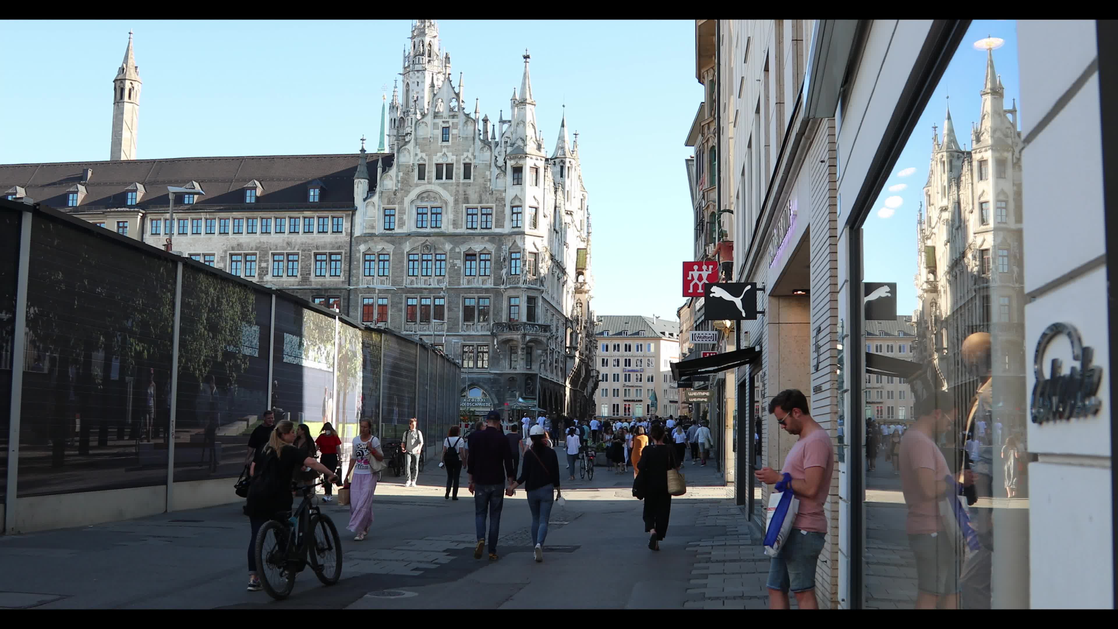 Falling Covid-19 infections and Euro 2020 atmosphere in Munich