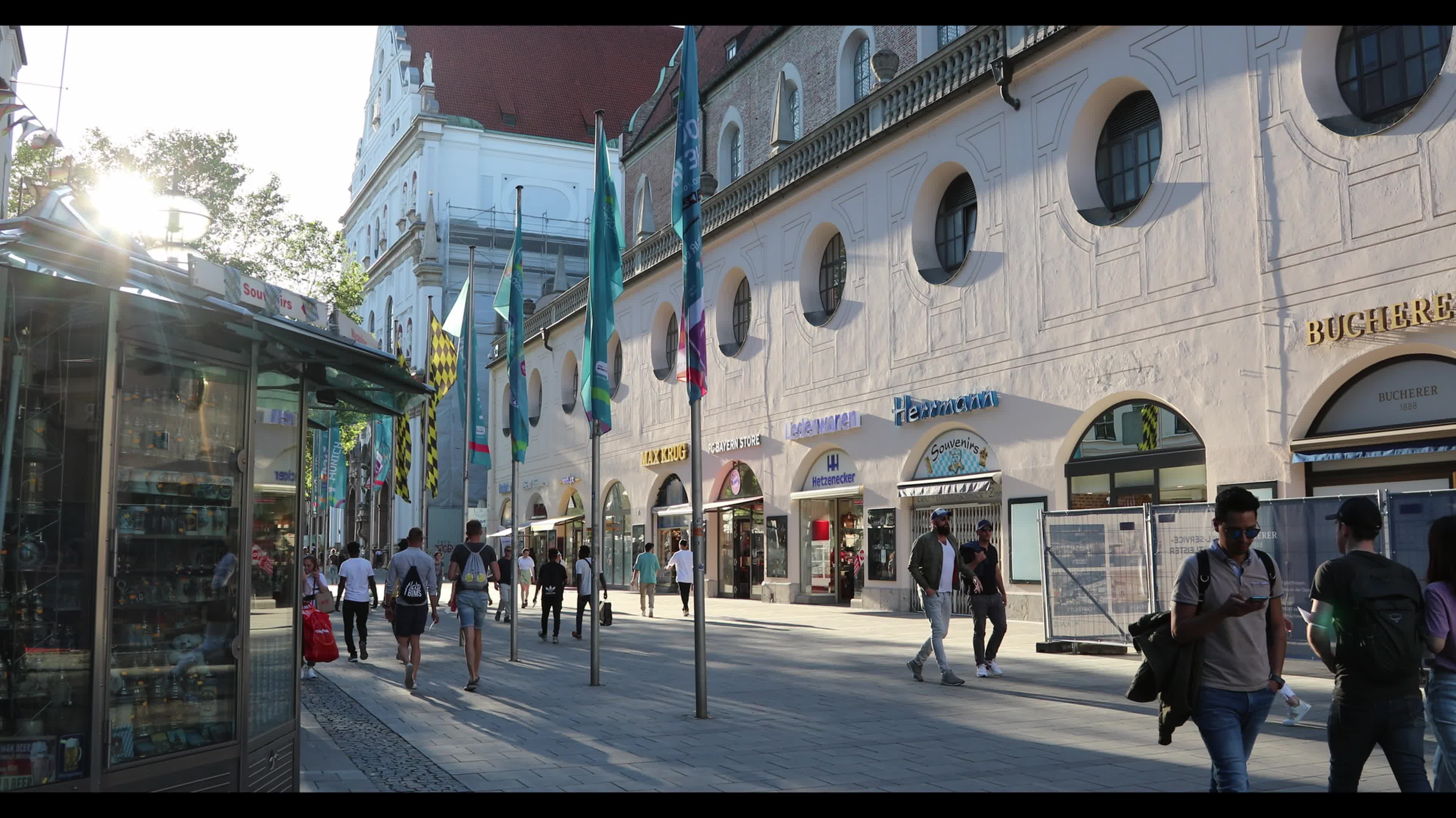Falling Covid-19 infections and Euro 2020 atmosphere in Munich
