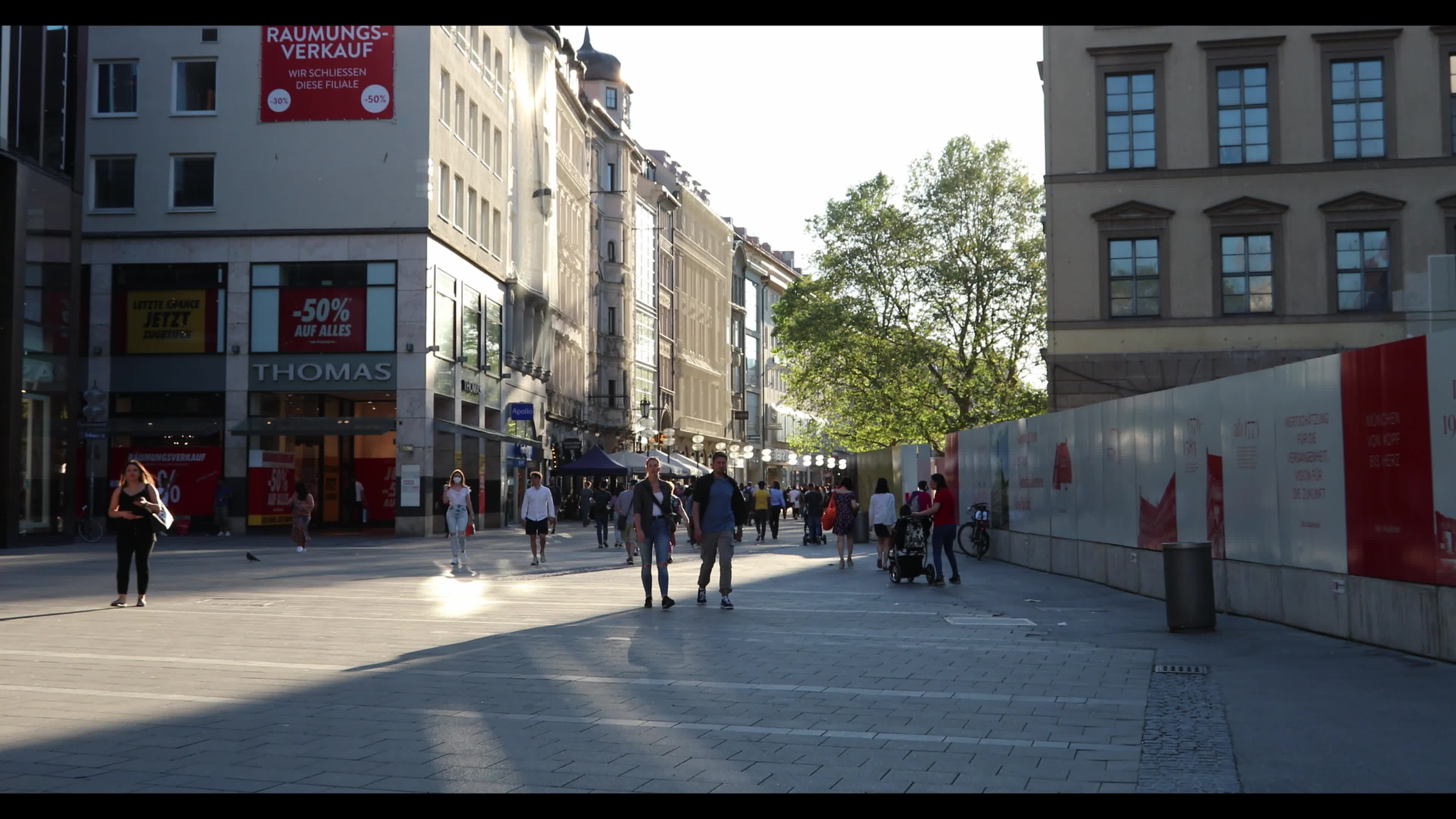 Falling Covid-19 infections and Euro 2020 atmosphere in Munich