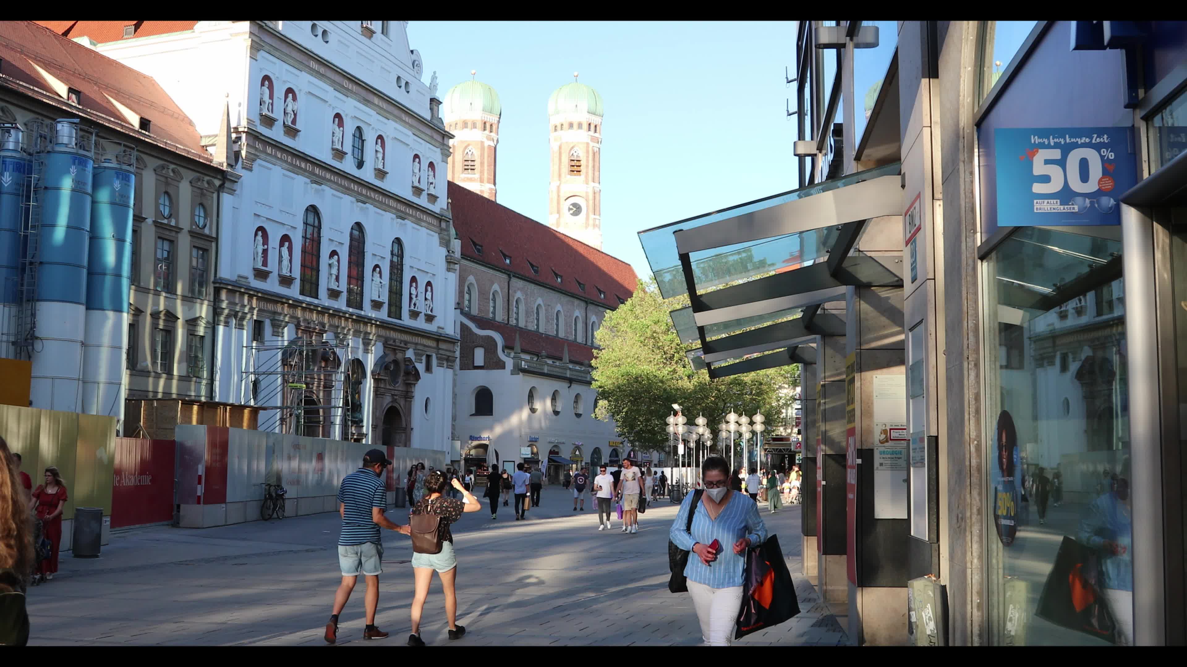 Falling Covid-19 infections and Euro 2020 atmosphere in Munich