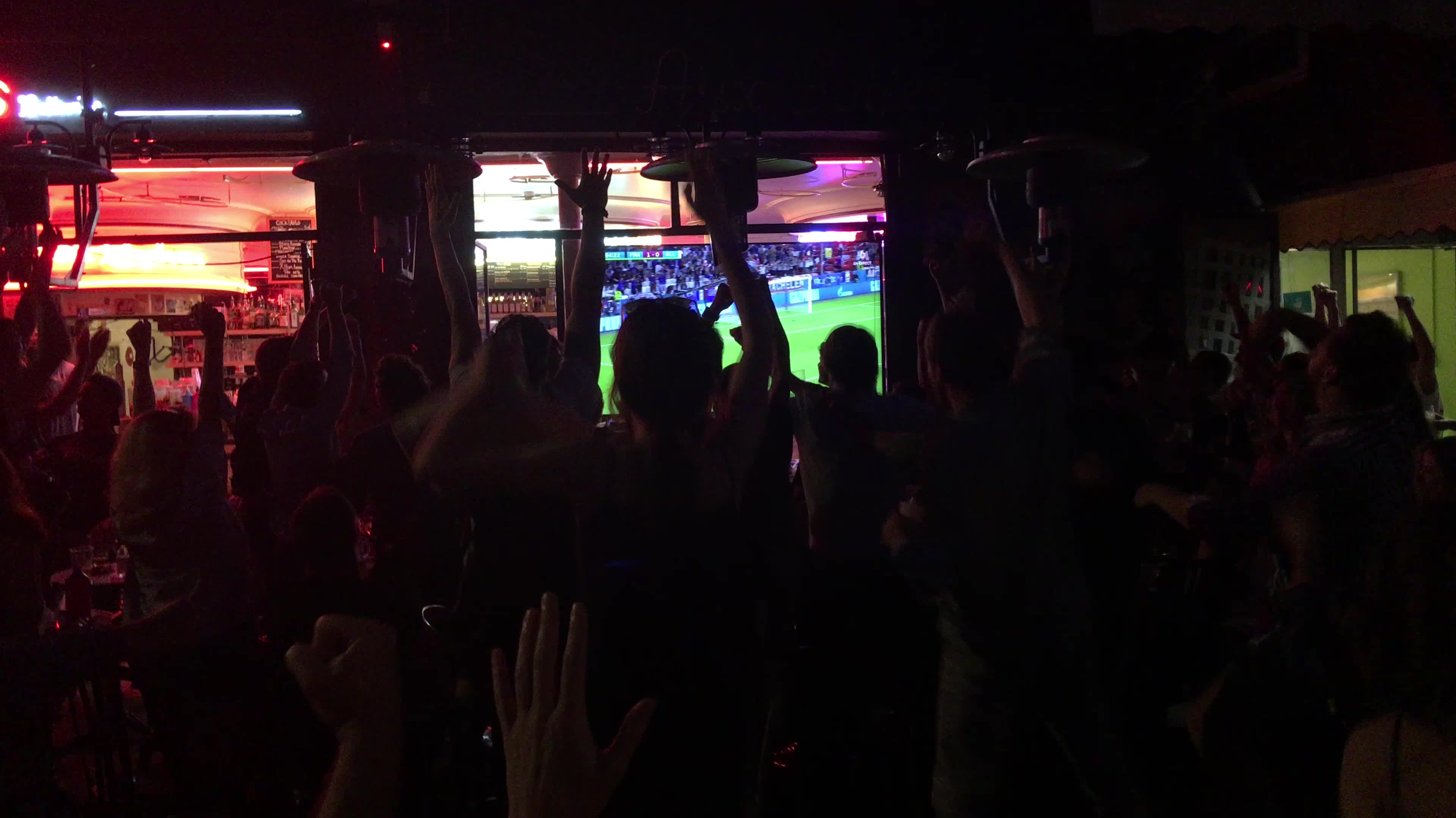 French supporters in Paris during the game France versus Germany EURO 2021