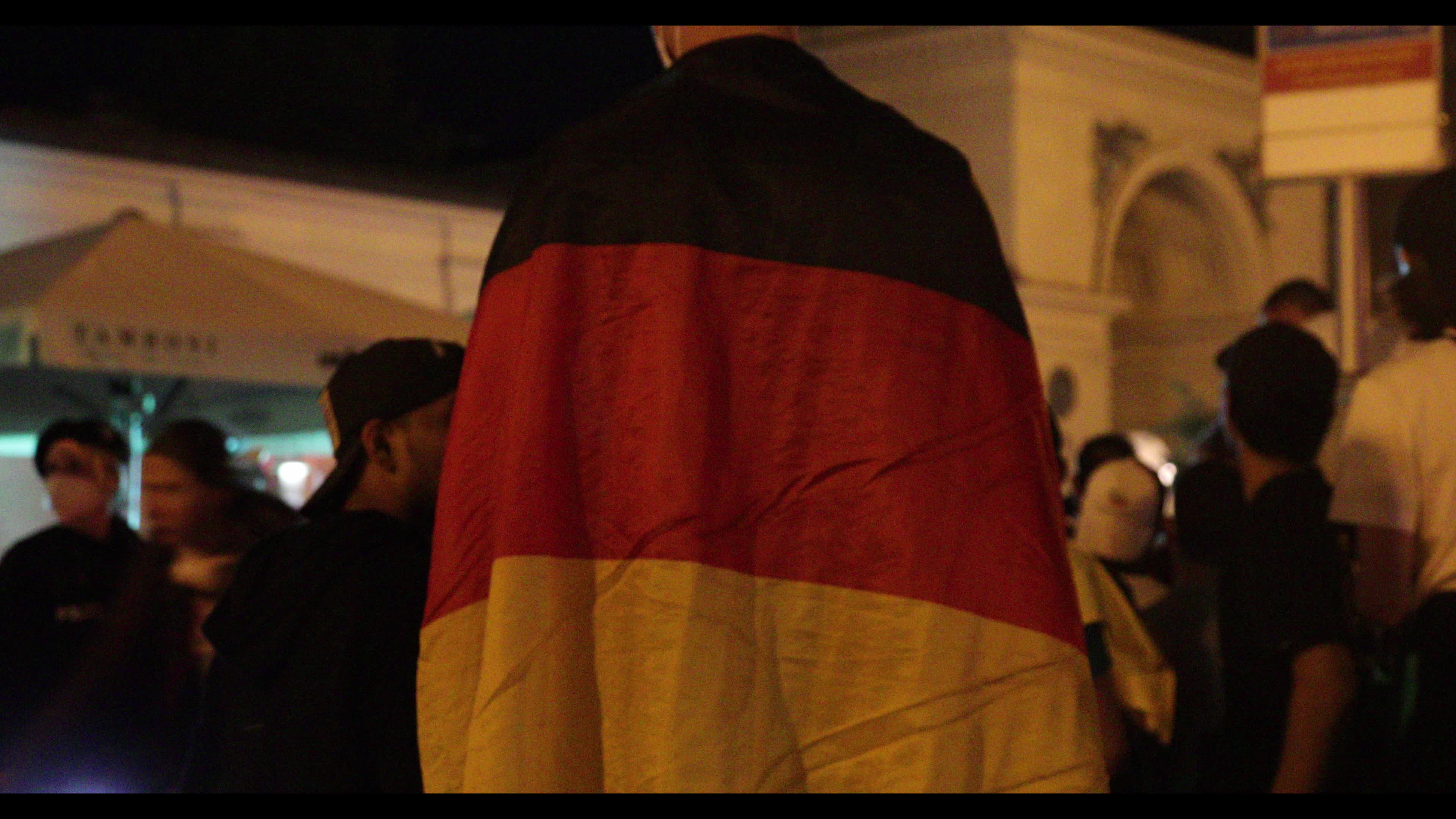 Football Fans watching the Euro 2020 match Germany – France in Munich