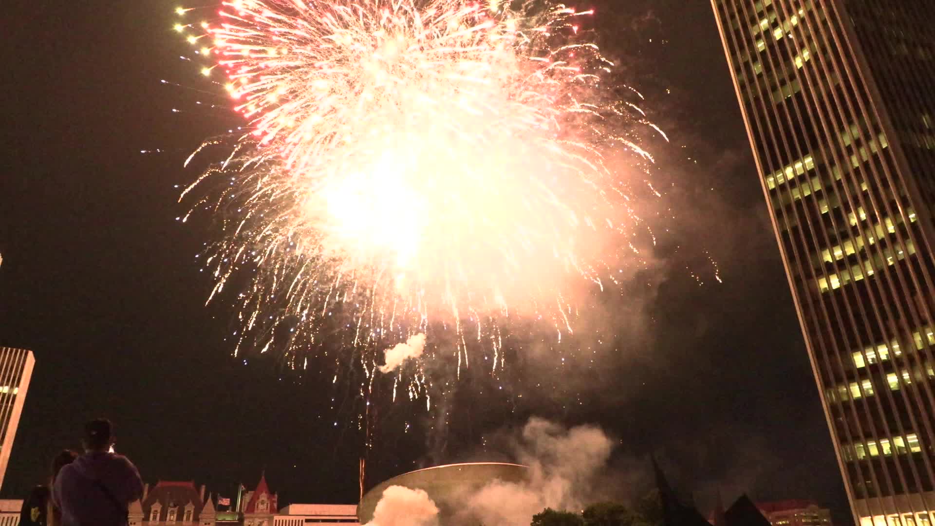 Albany: Fireworks at Empire State Plaza marks 70% single dose vaccinations