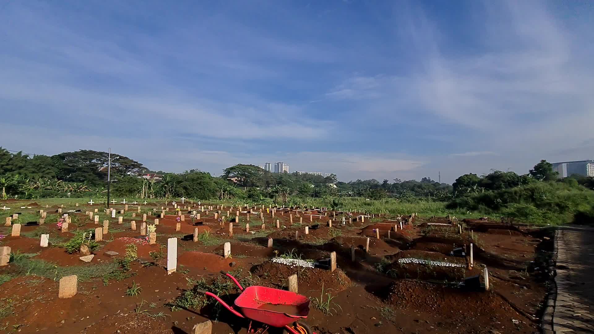 Coronavirus Graveyard In Jakarta, Indonesia