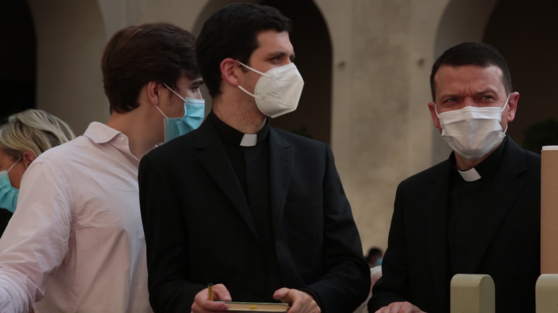 Pope Francis attends his weekly audience