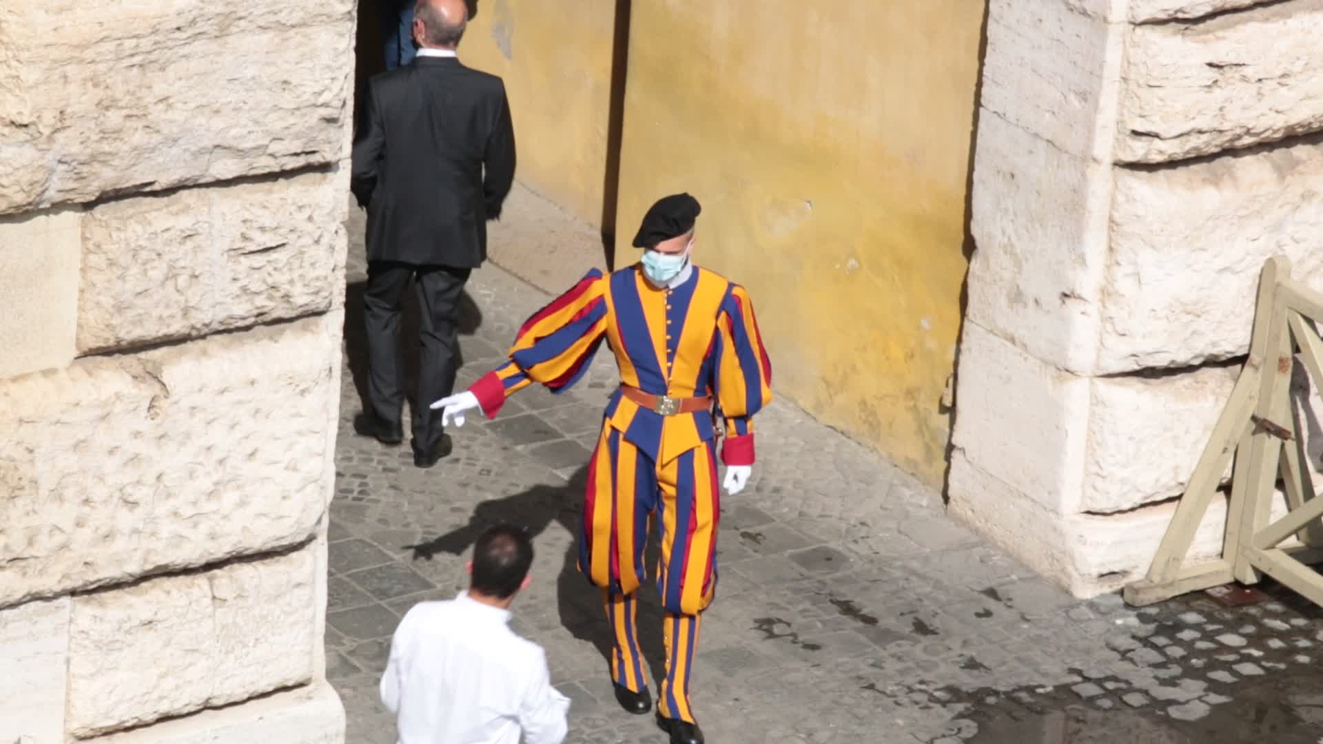 Pope Francis attends his weekly audience