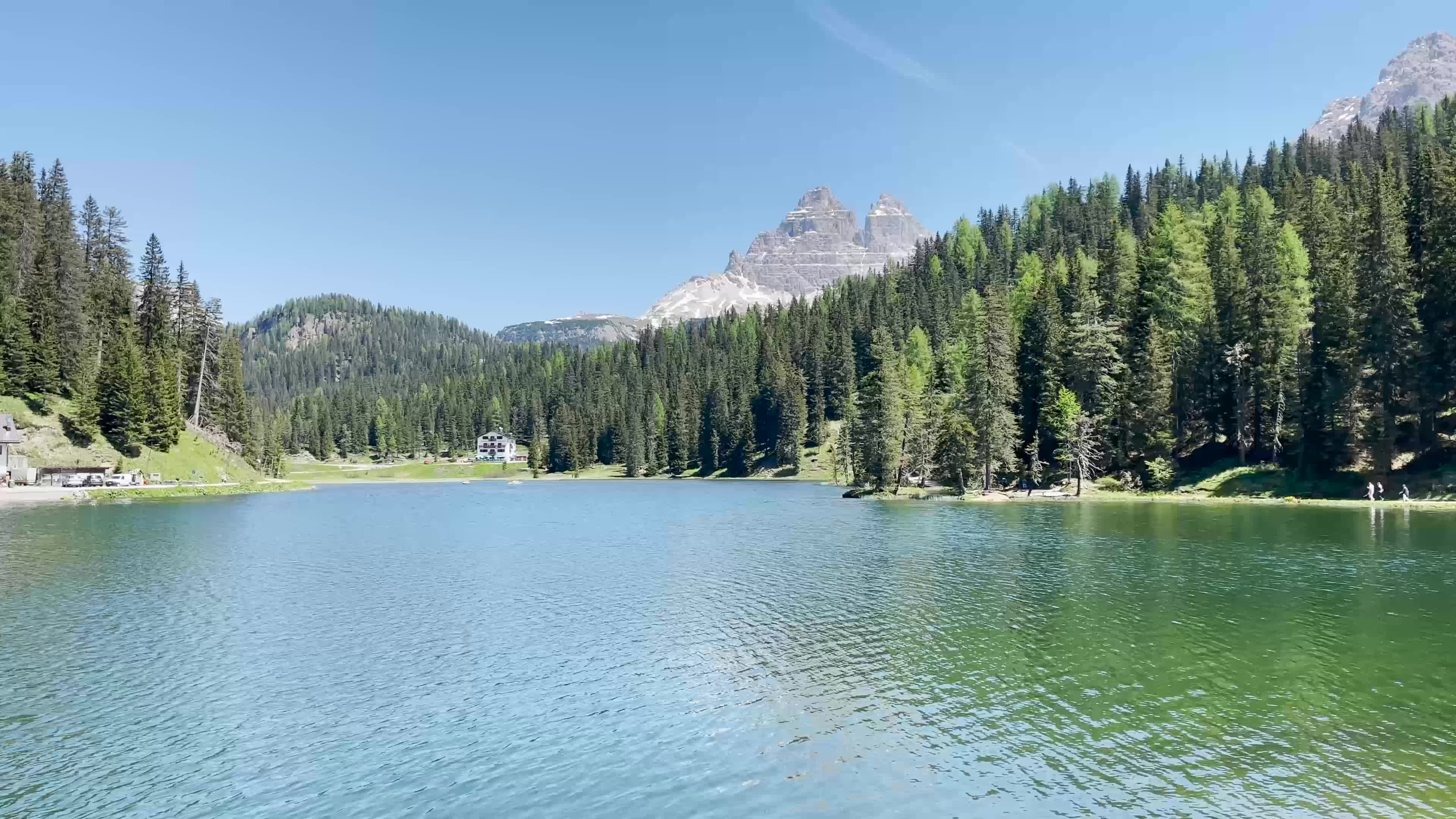 Tourists in Misurina, Italy amid the Covid-19 pandemic
