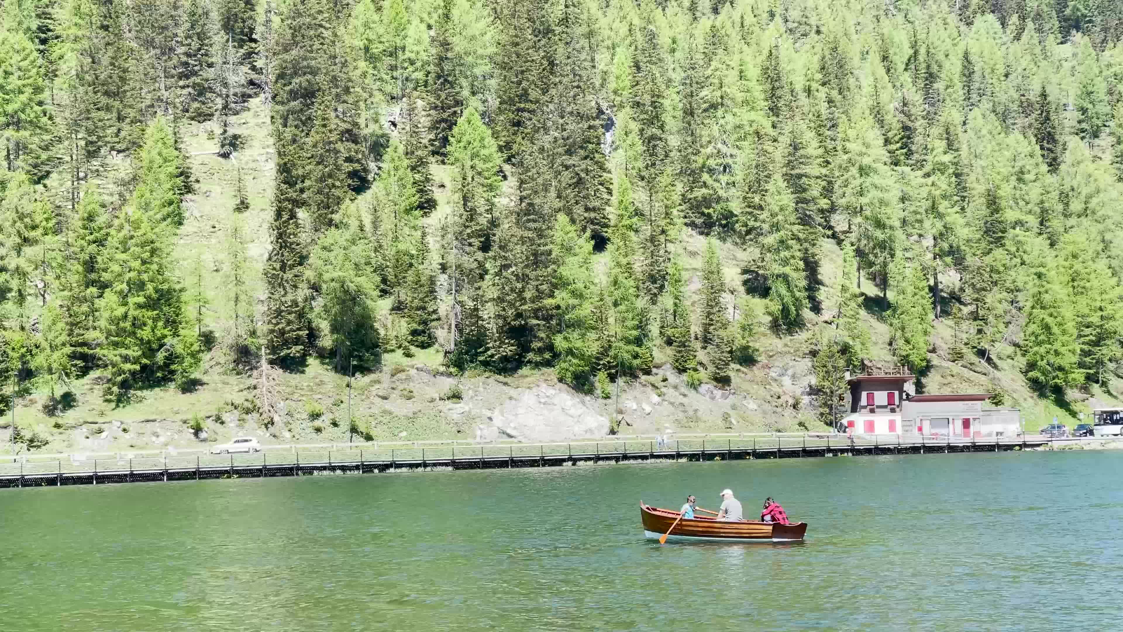 Tourists in Misurina, Italy amid the Covid-19 pandemic