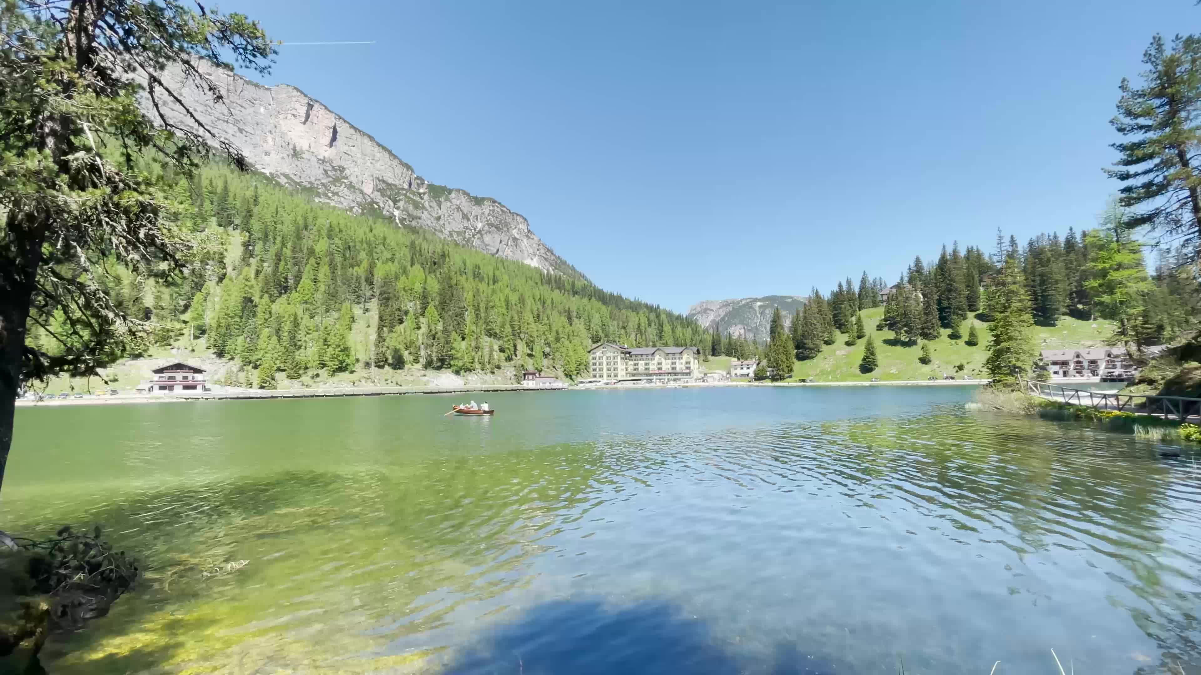 Tourists in Misurina, Italy amid the Covid-19 pandemic