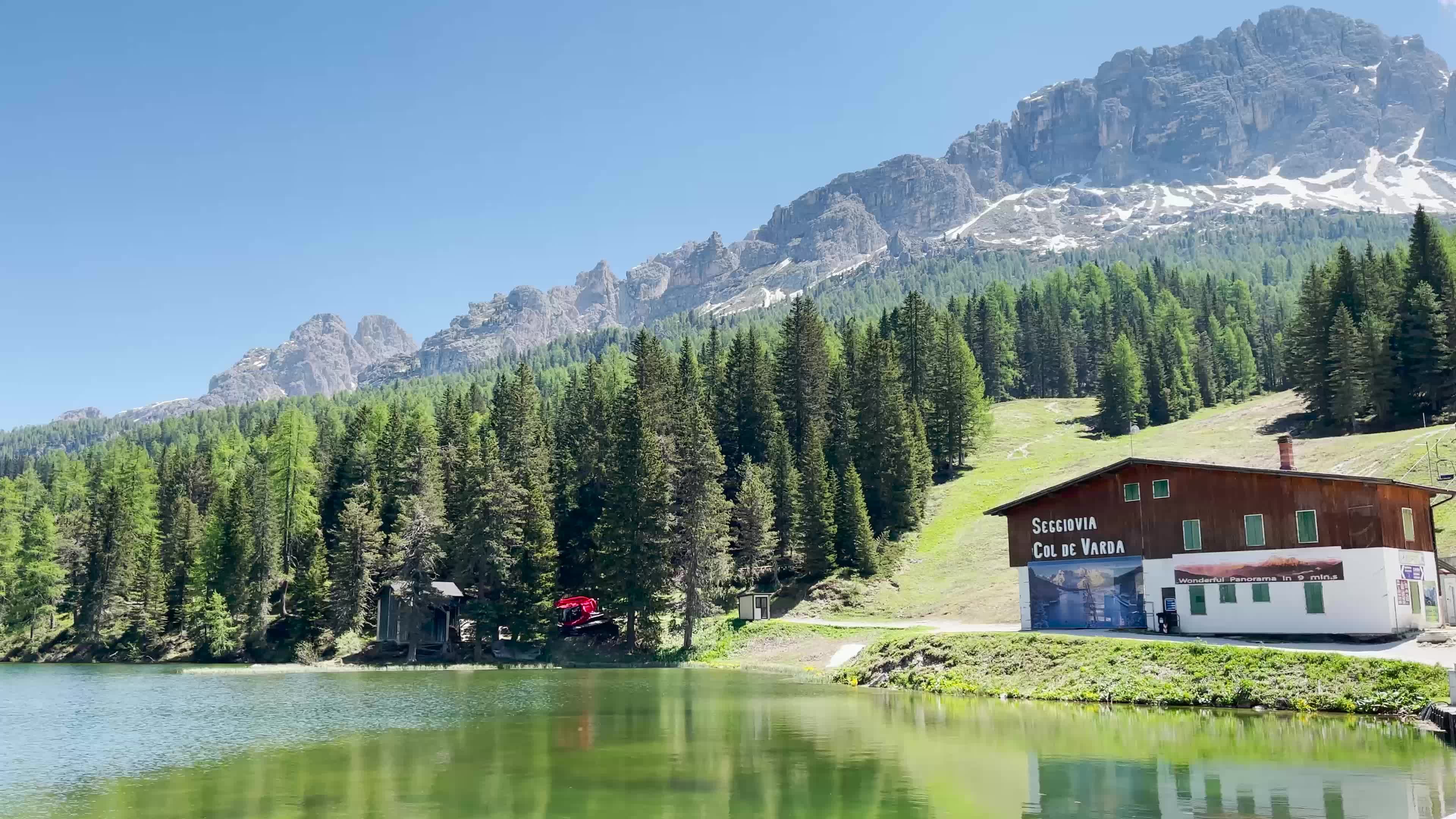 Tourists in Misurina, Italy amid the Covid-19 pandemic