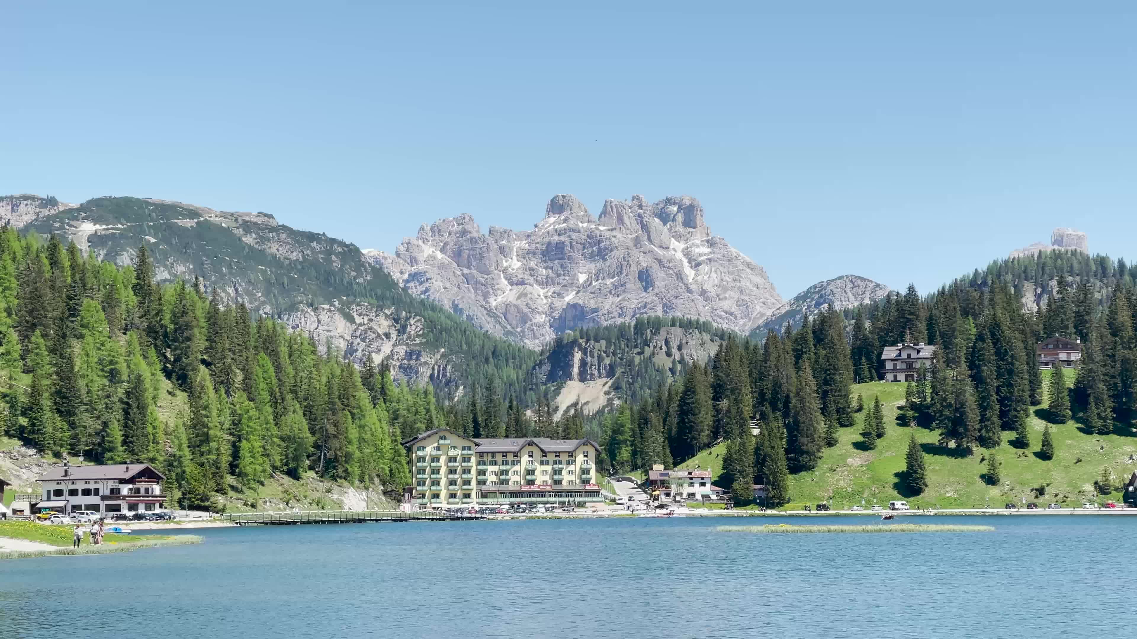 Tourists in Misurina, Italy amid the Covid-19 pandemic