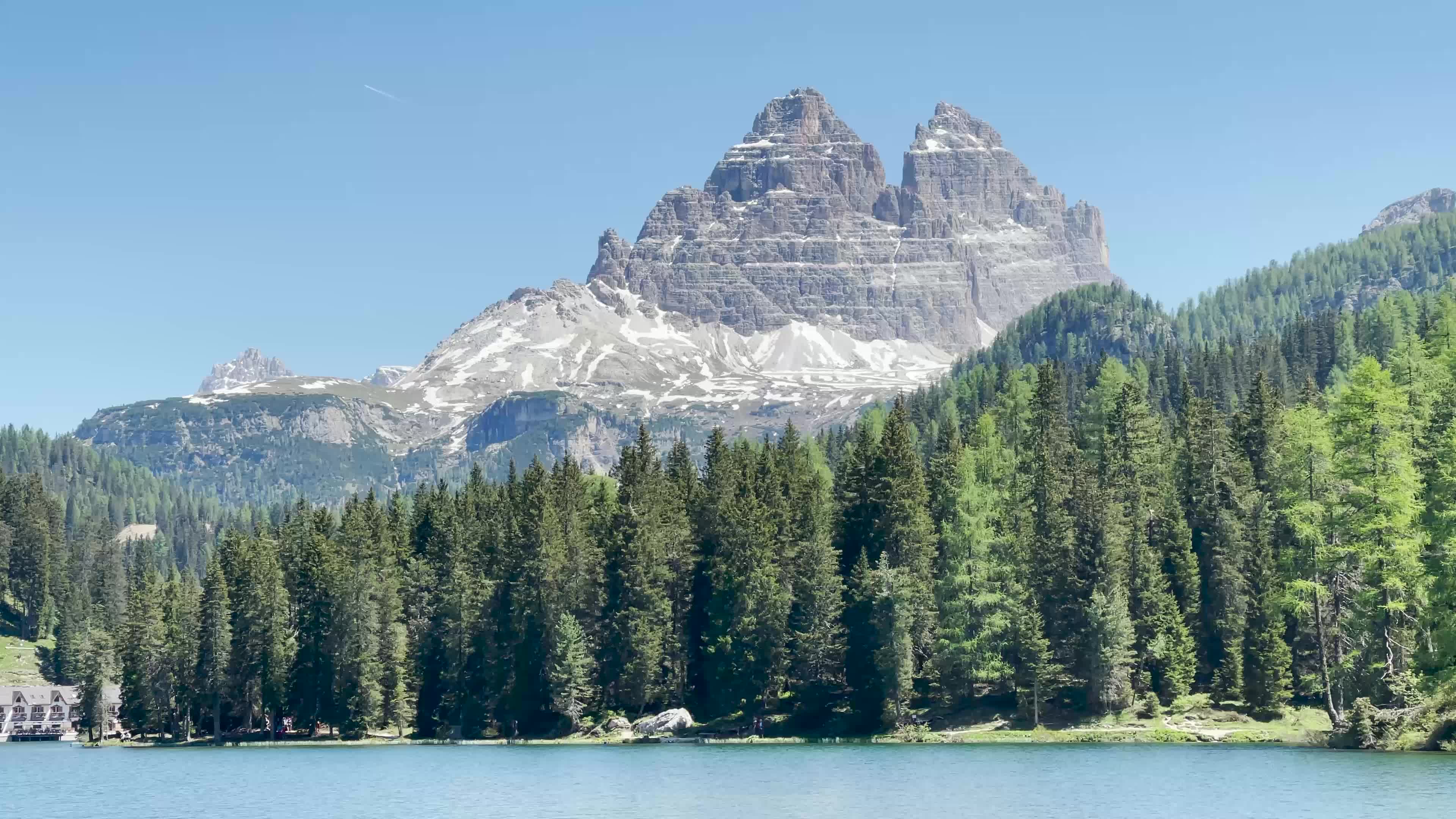Tourists in Misurina, Italy amid the Covid-19 pandemic