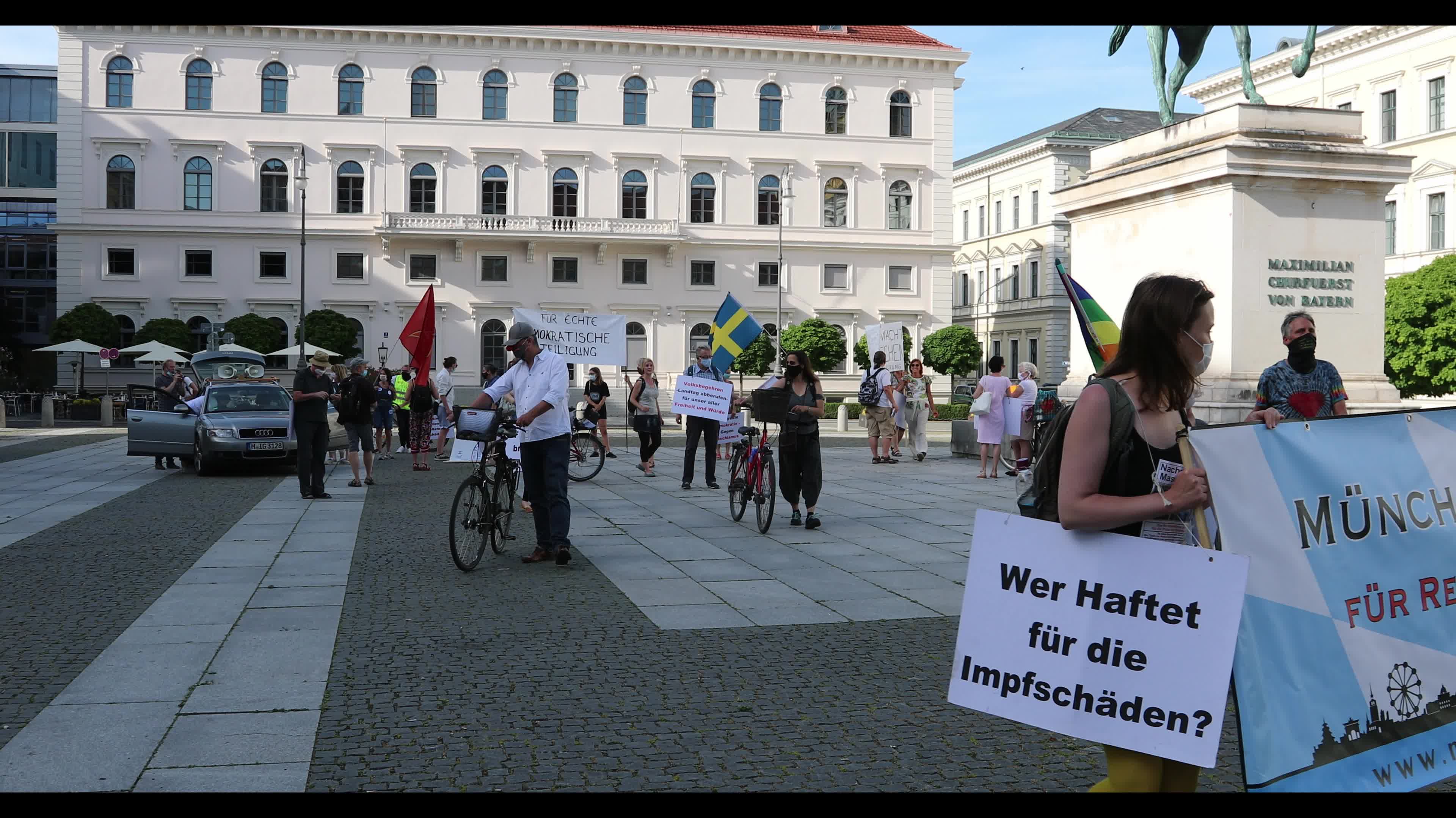 Querdenken group protests against the Covid measures in Munich