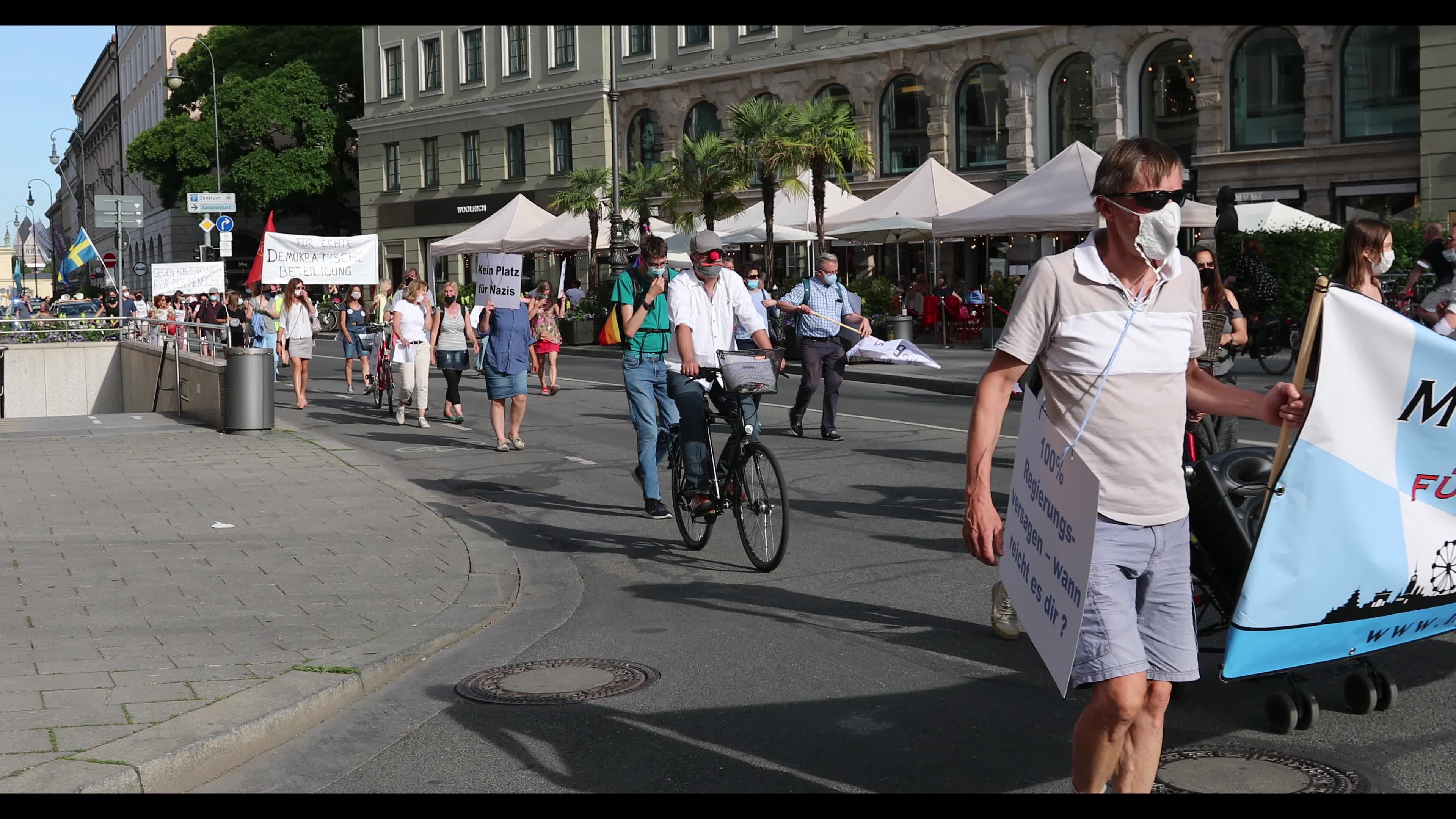 Querdenken group protests against the Covid measures in Munich