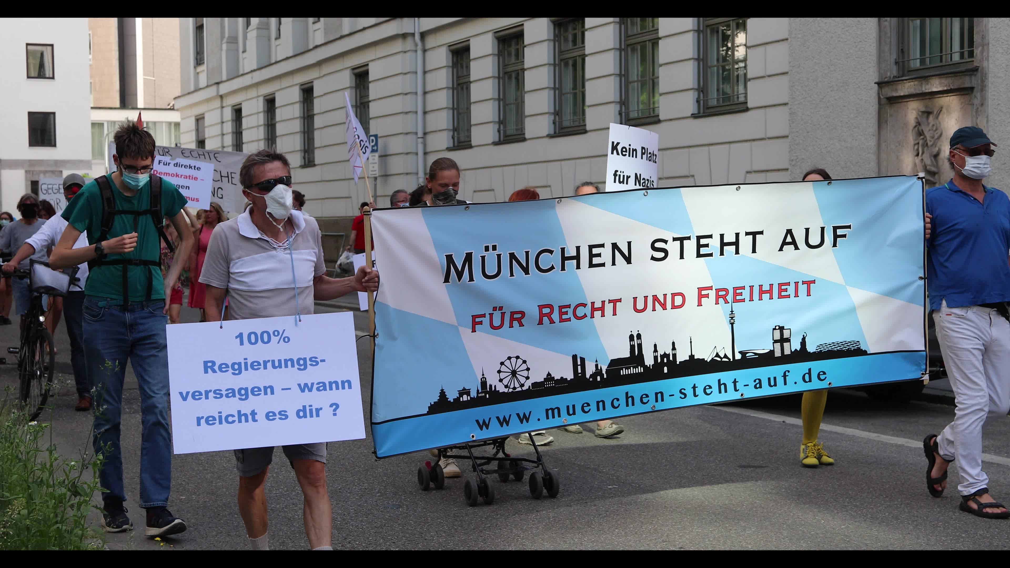 Querdenken group protests against the Covid measures in Munich