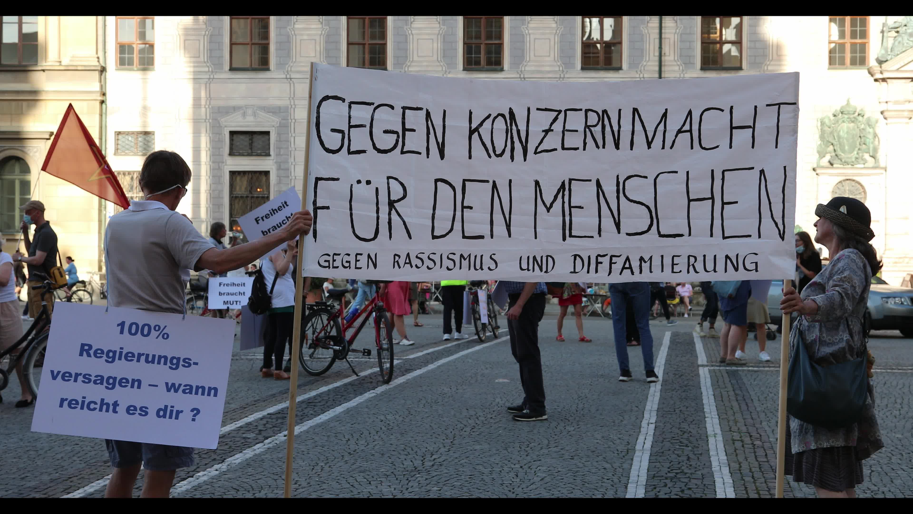Querdenken group protests against the Covid measures in Munich