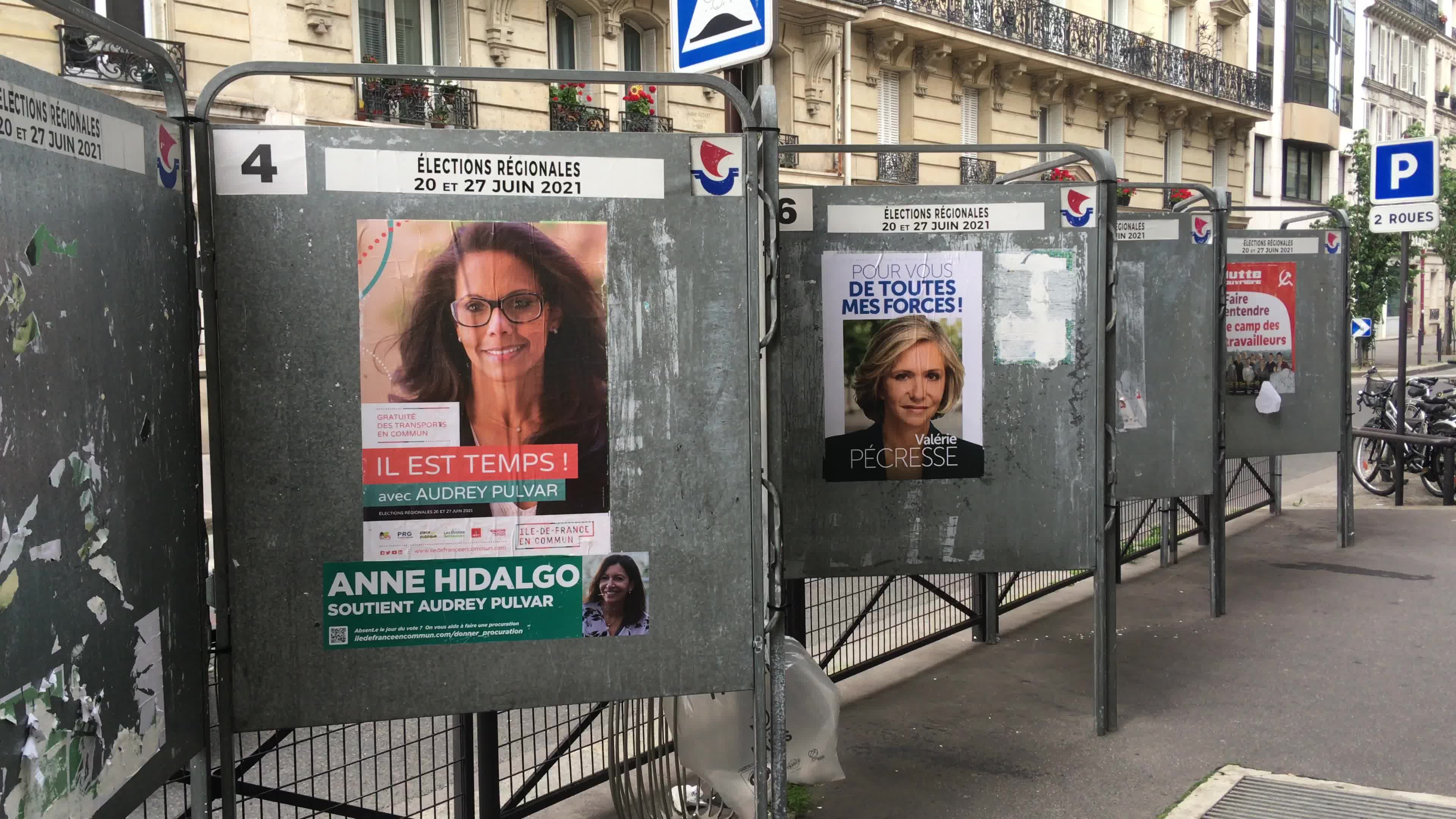 First round of the French regional elections in Paris