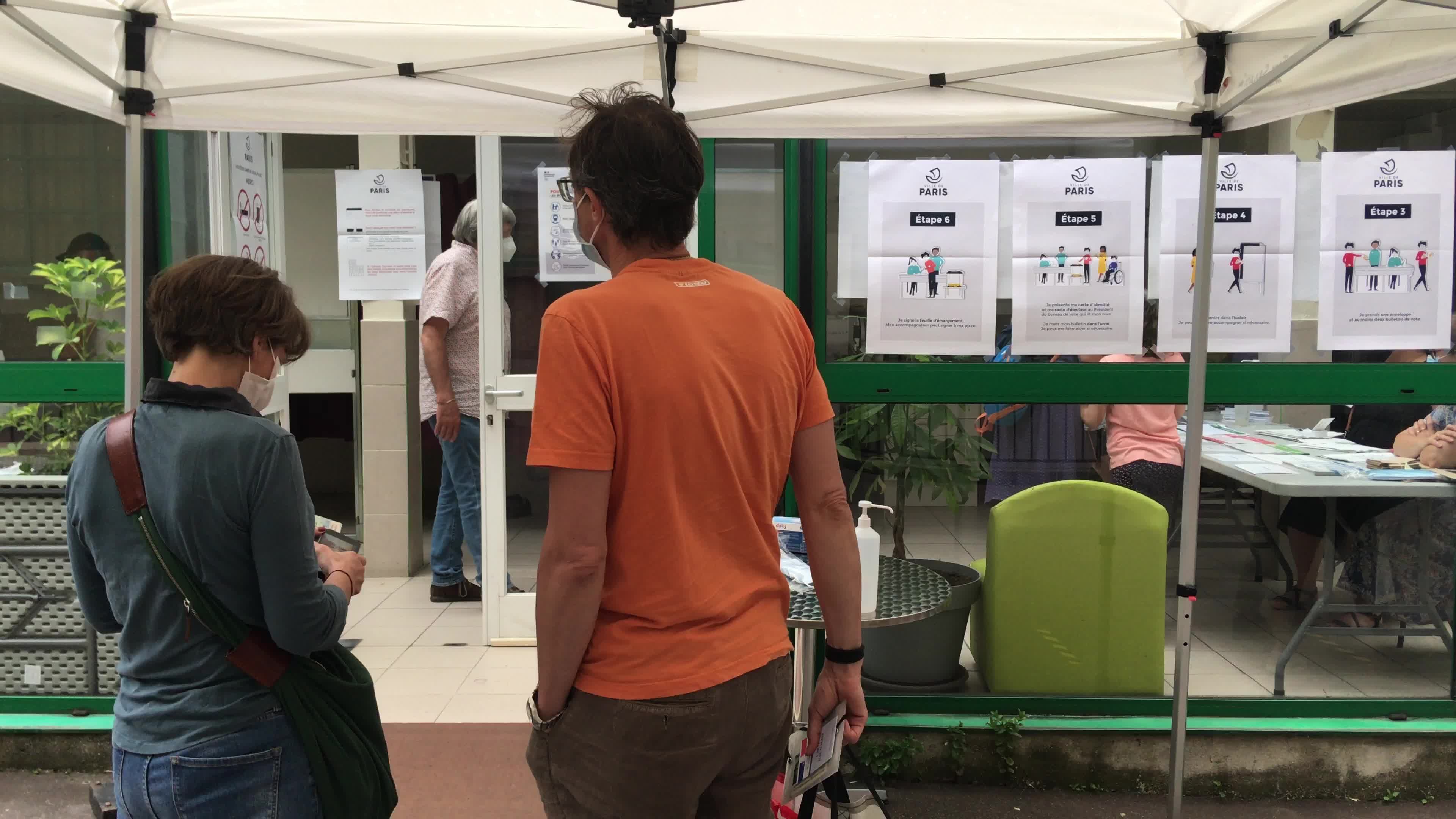First round of the French regional elections in Paris