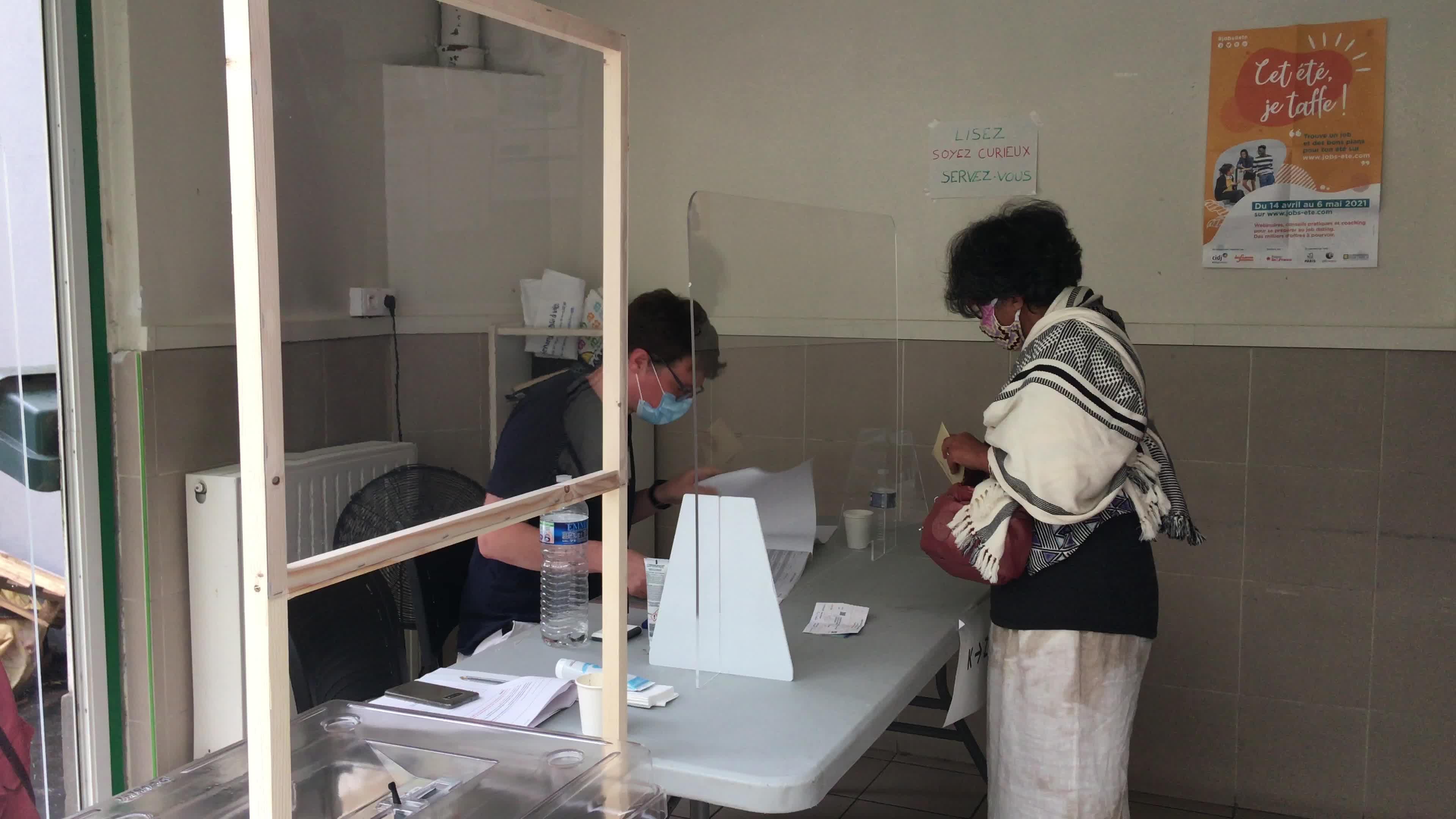 First round of the French regional elections in Paris