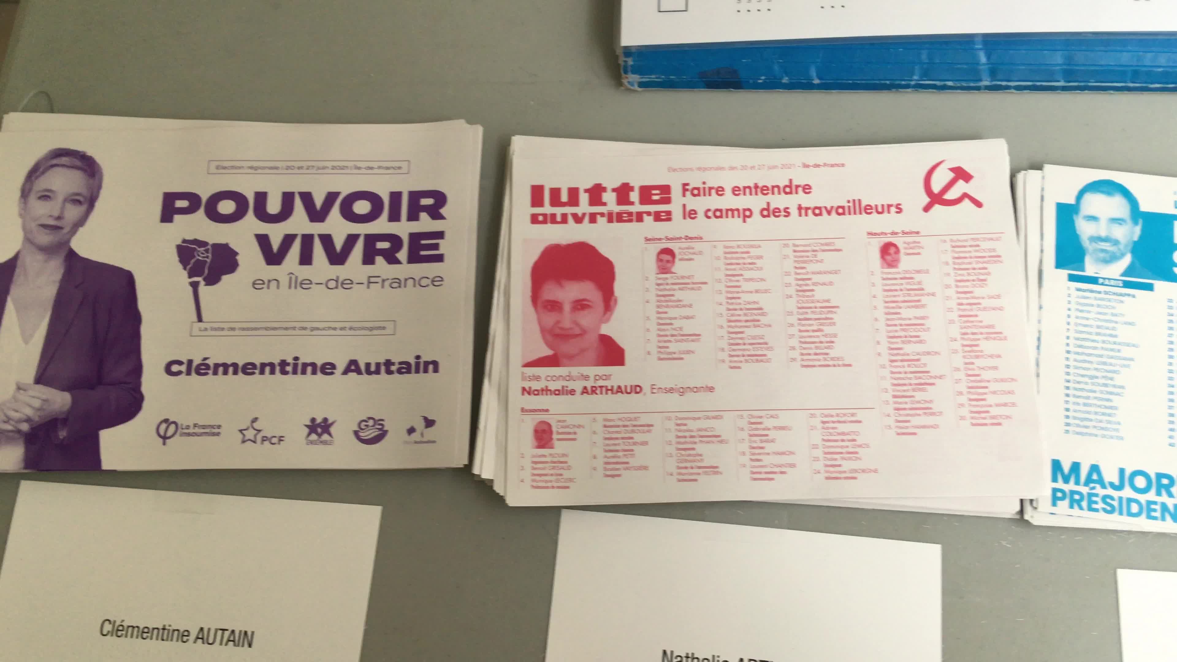 First round of the French regional elections in Paris