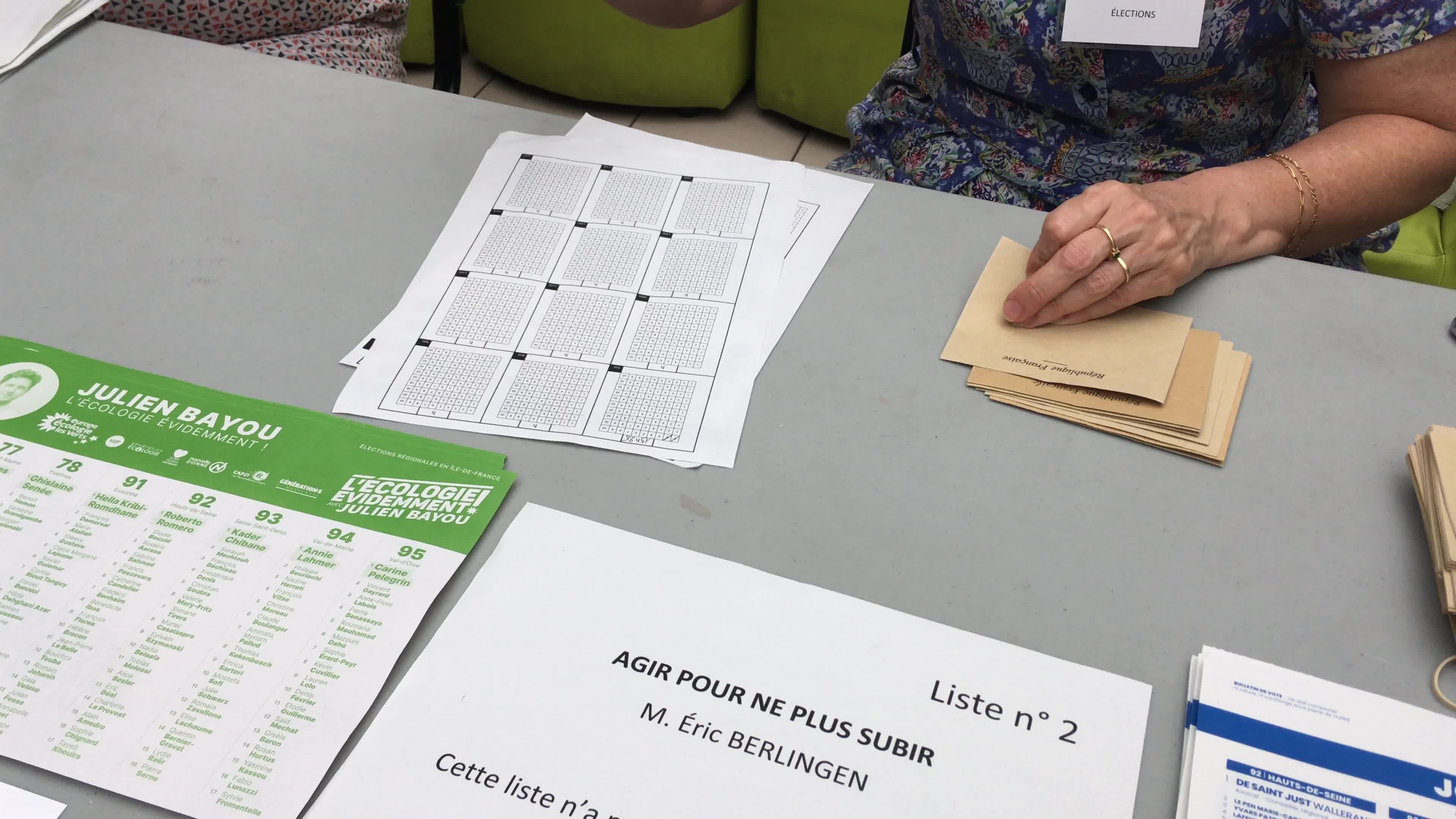 First round of the French regional elections in Paris